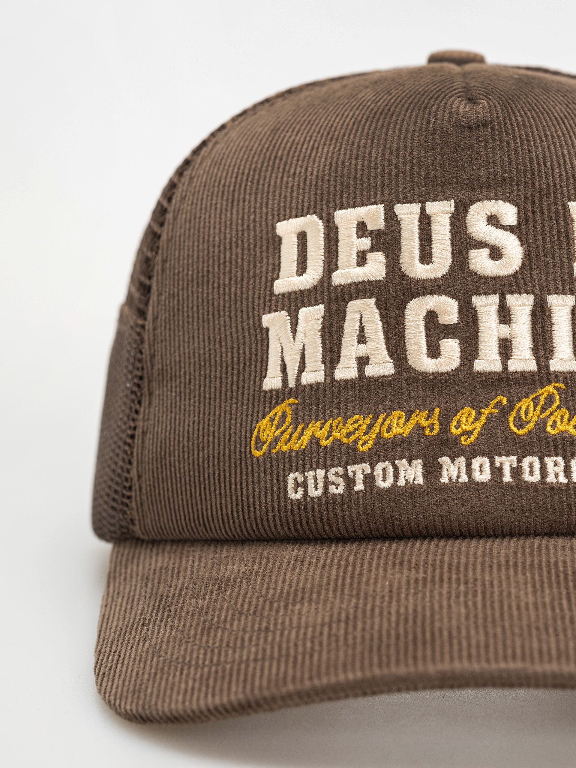 Šiltovka Deus Ex Machina Gumshoe Cord Trucker (potting brown)