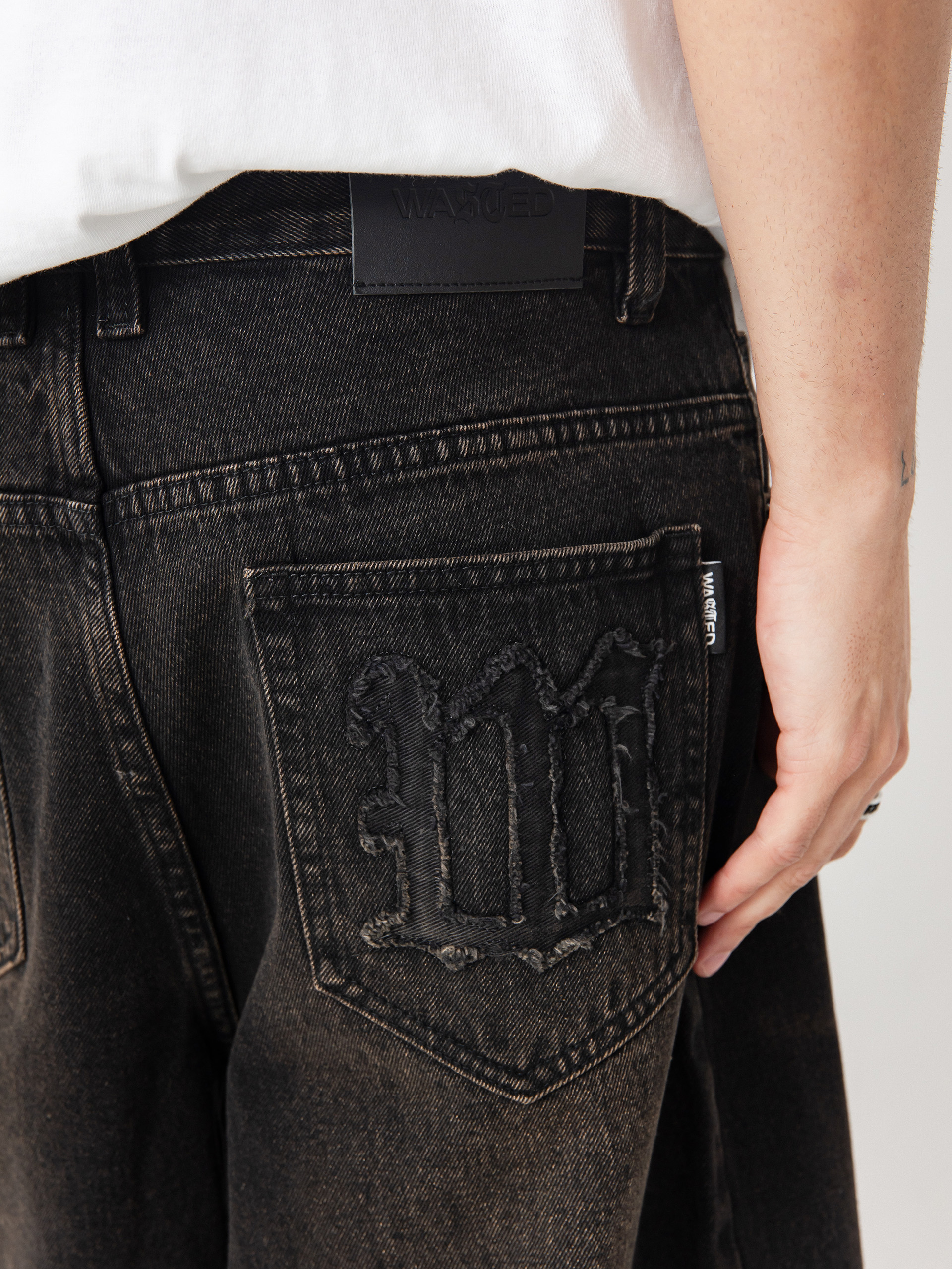 Kraťasy Wasted Paris Sandblast Casper (faded black)