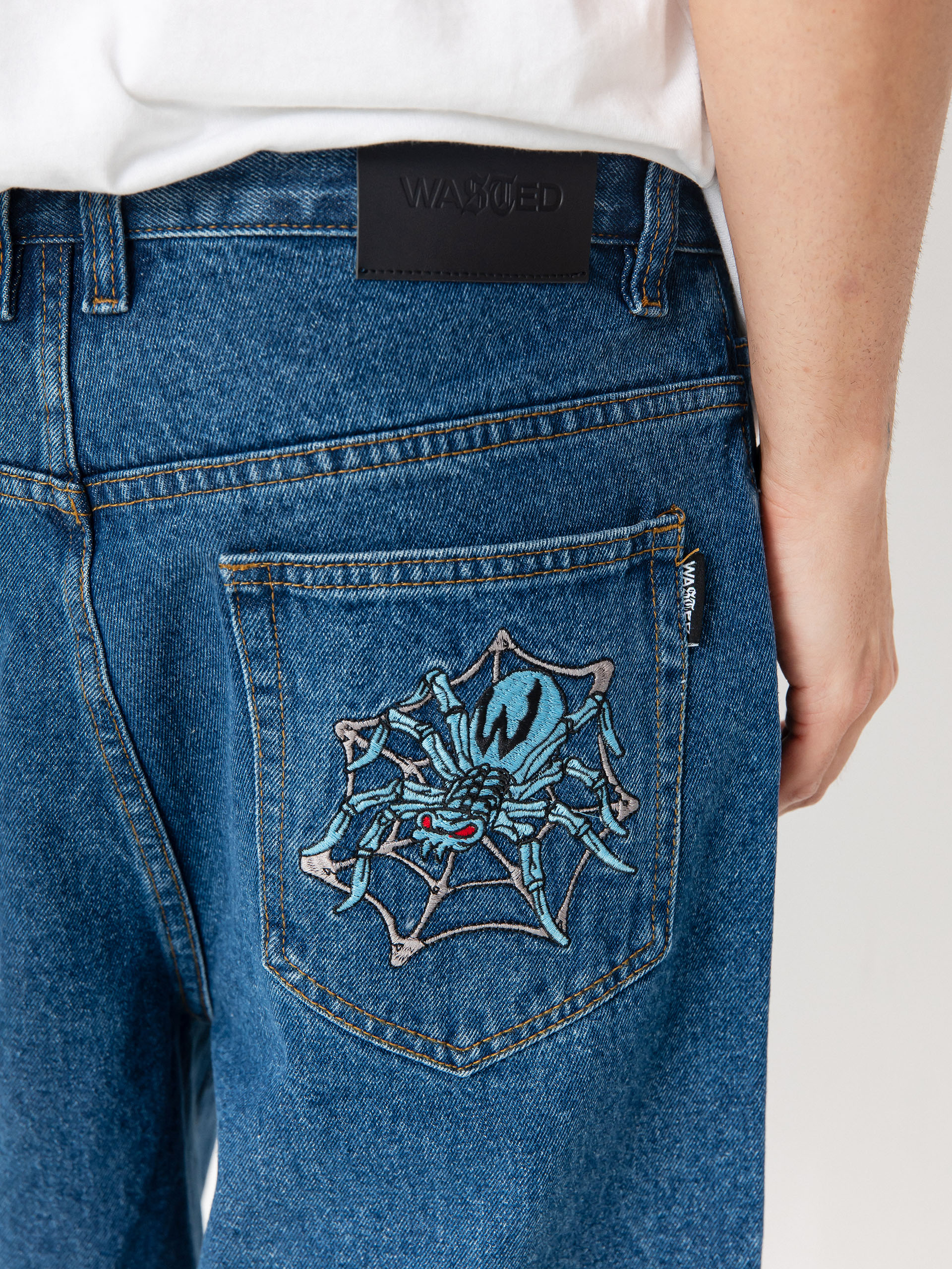 Kraťasy Wasted Paris Prey Casper (washed blue)