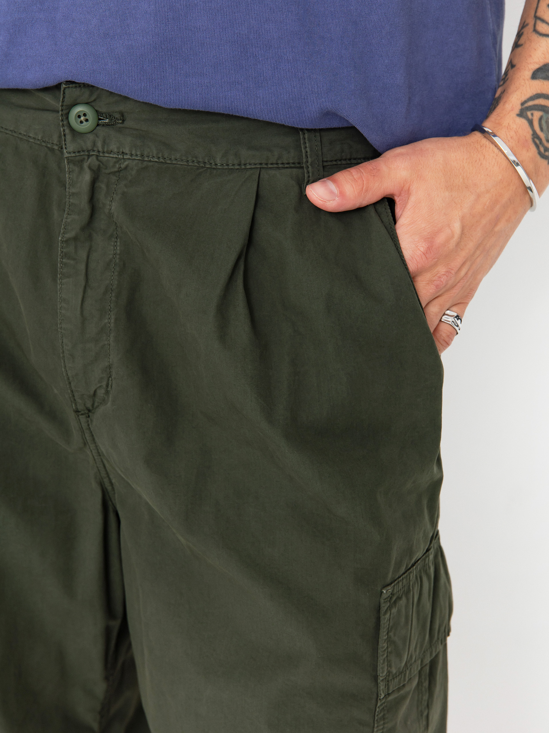 Nohavice Carhartt WIP Cole Cargo (opuntia/garment dyed)