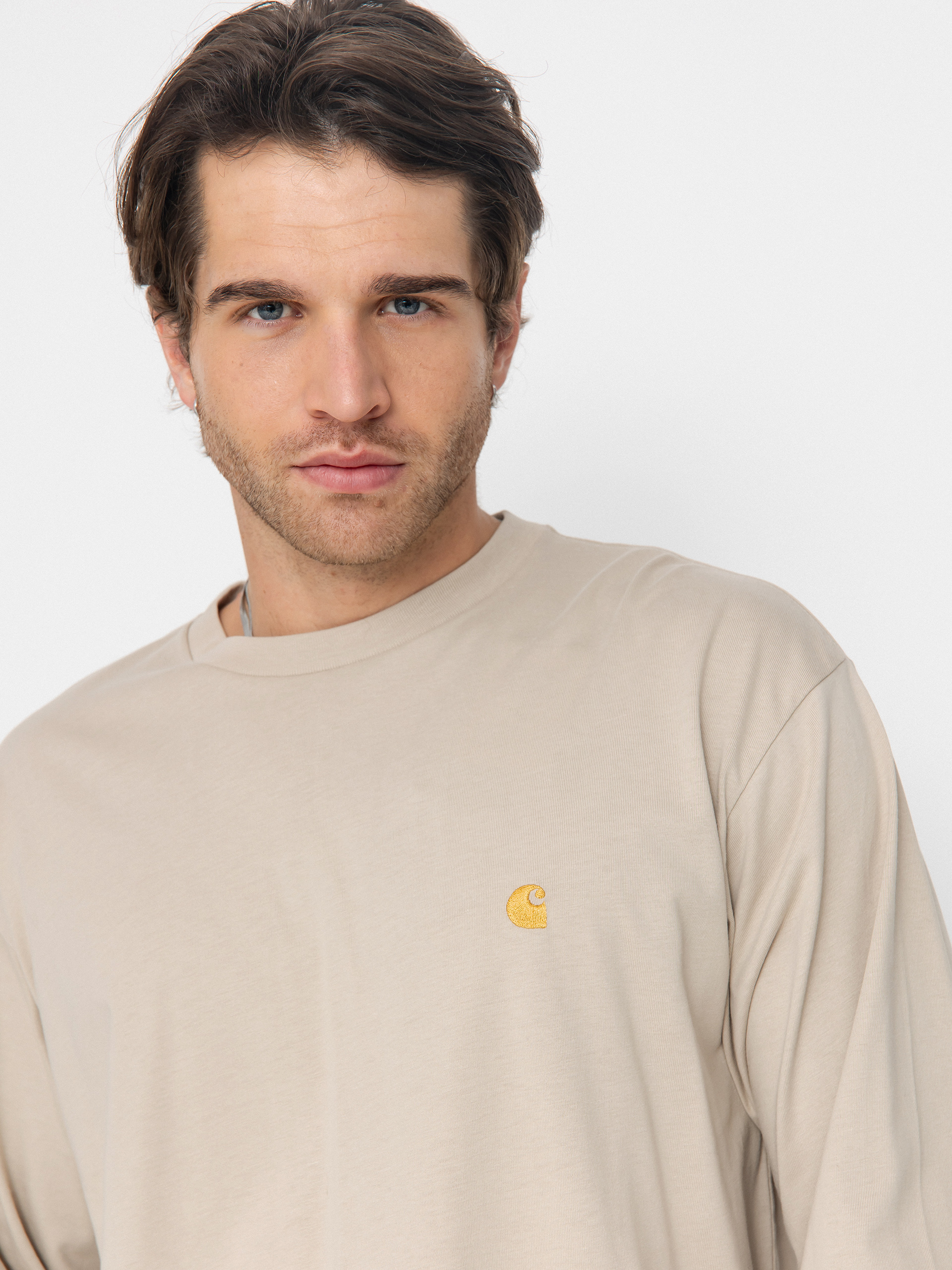 Triko Carhartt WIP Chase (fleur de sel/gold)