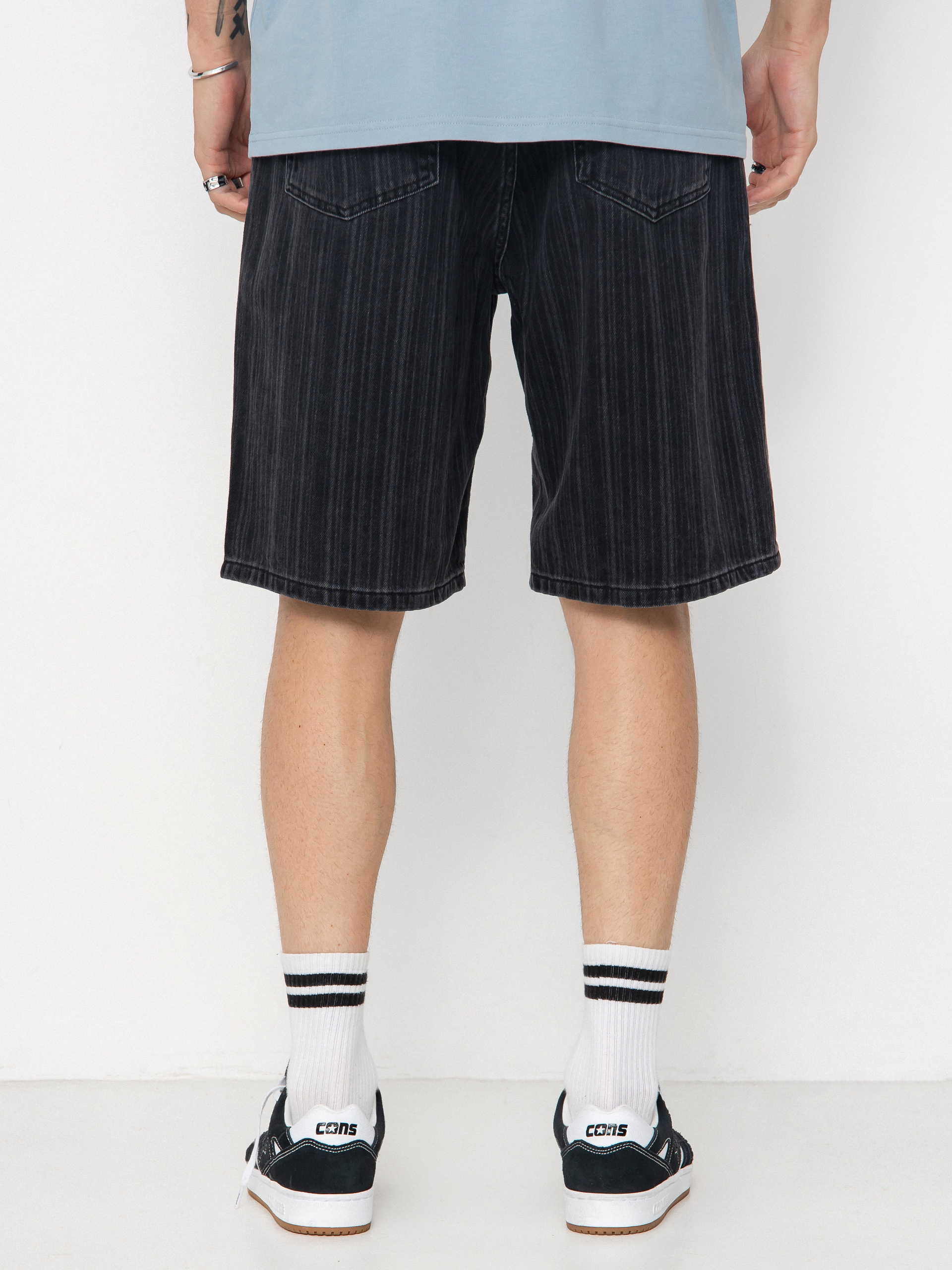 Kraťasy Carhartt WIP Rylan (rylan stripe/black/stone washed)
