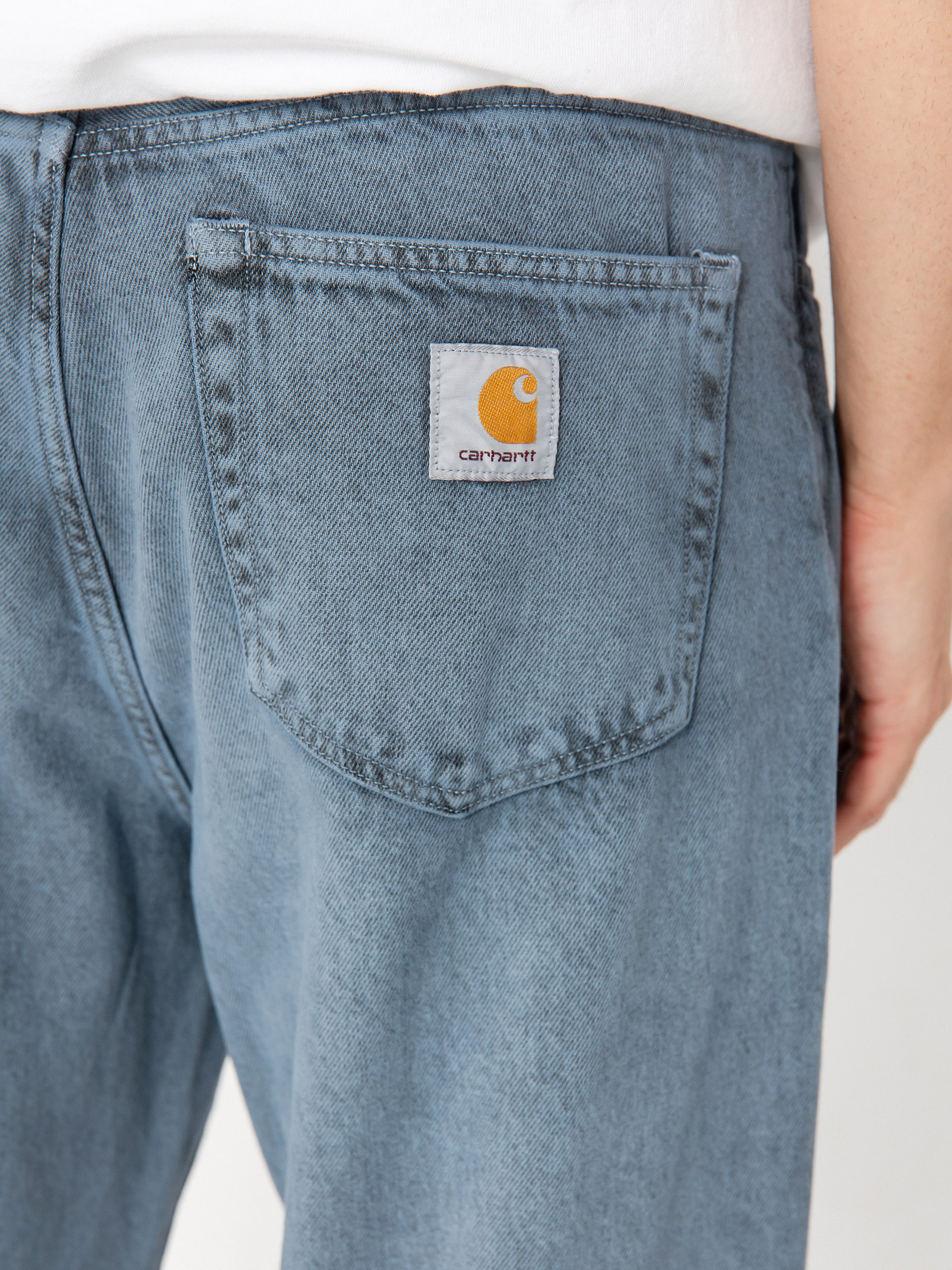Nohavice Carhartt WIP Landon (black/blue fog/garment dyed)