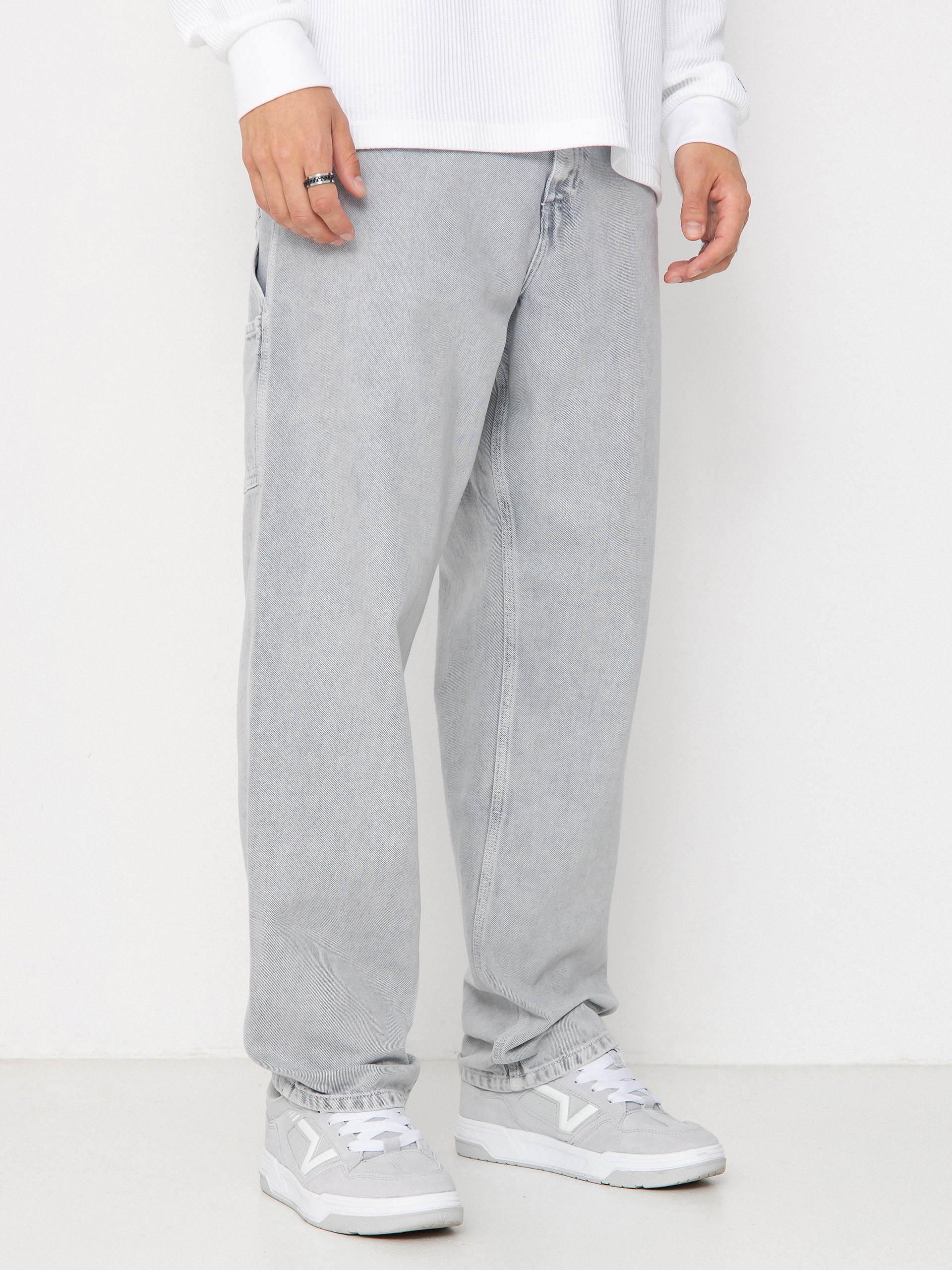 Nohavice Carhartt WIP Single Knee (black/chalk wash)