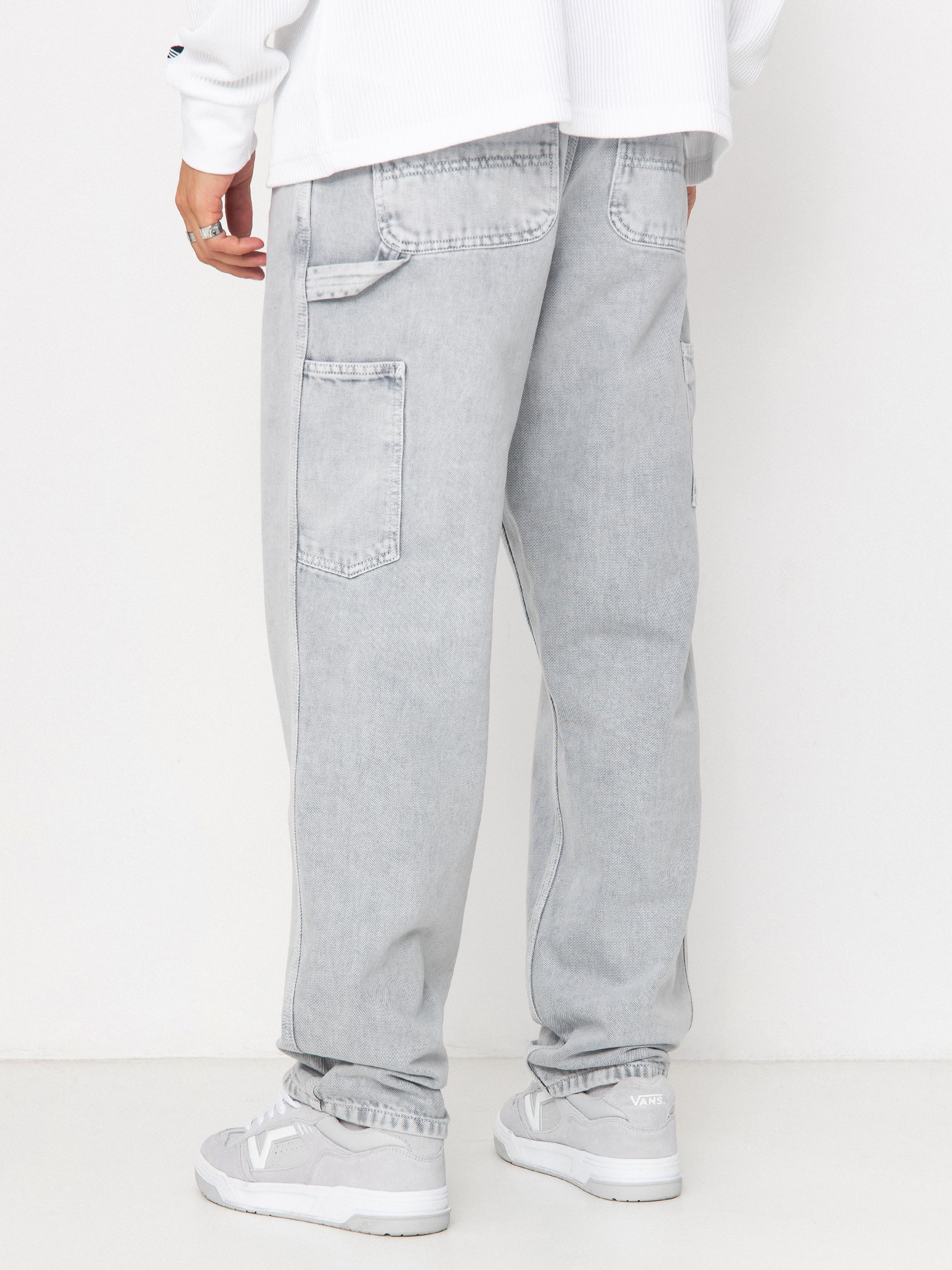 Nohavice Carhartt WIP Single Knee (black/chalk wash)