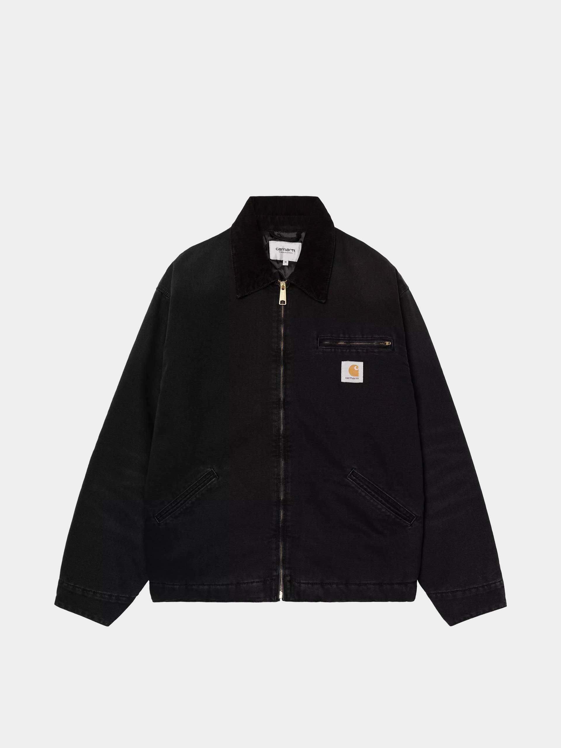 Bunda Carhartt WIP OG Detroit (black/black/stone canvas)