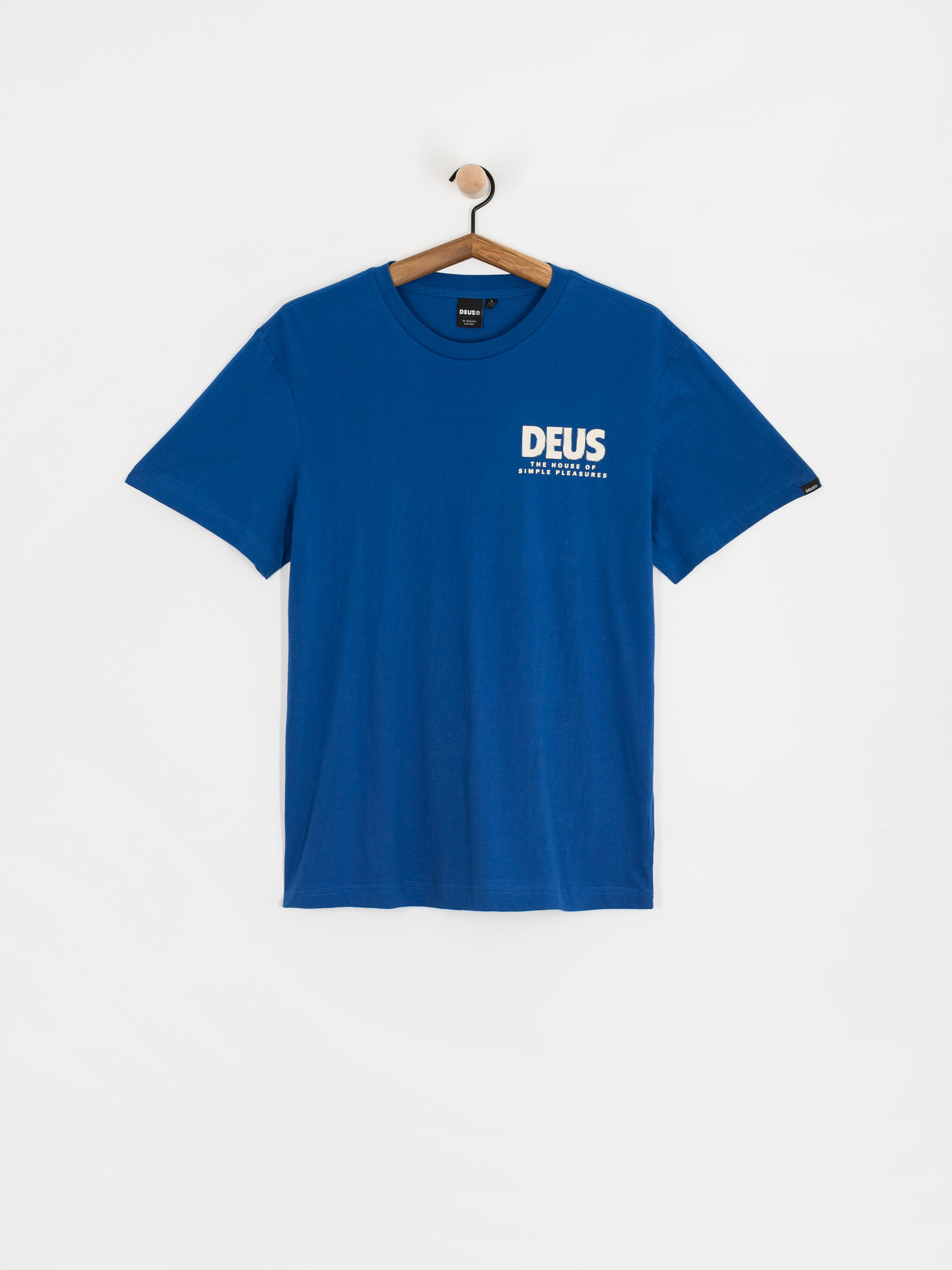 Tričko Deus Ex Machina Chromium (classic blue)