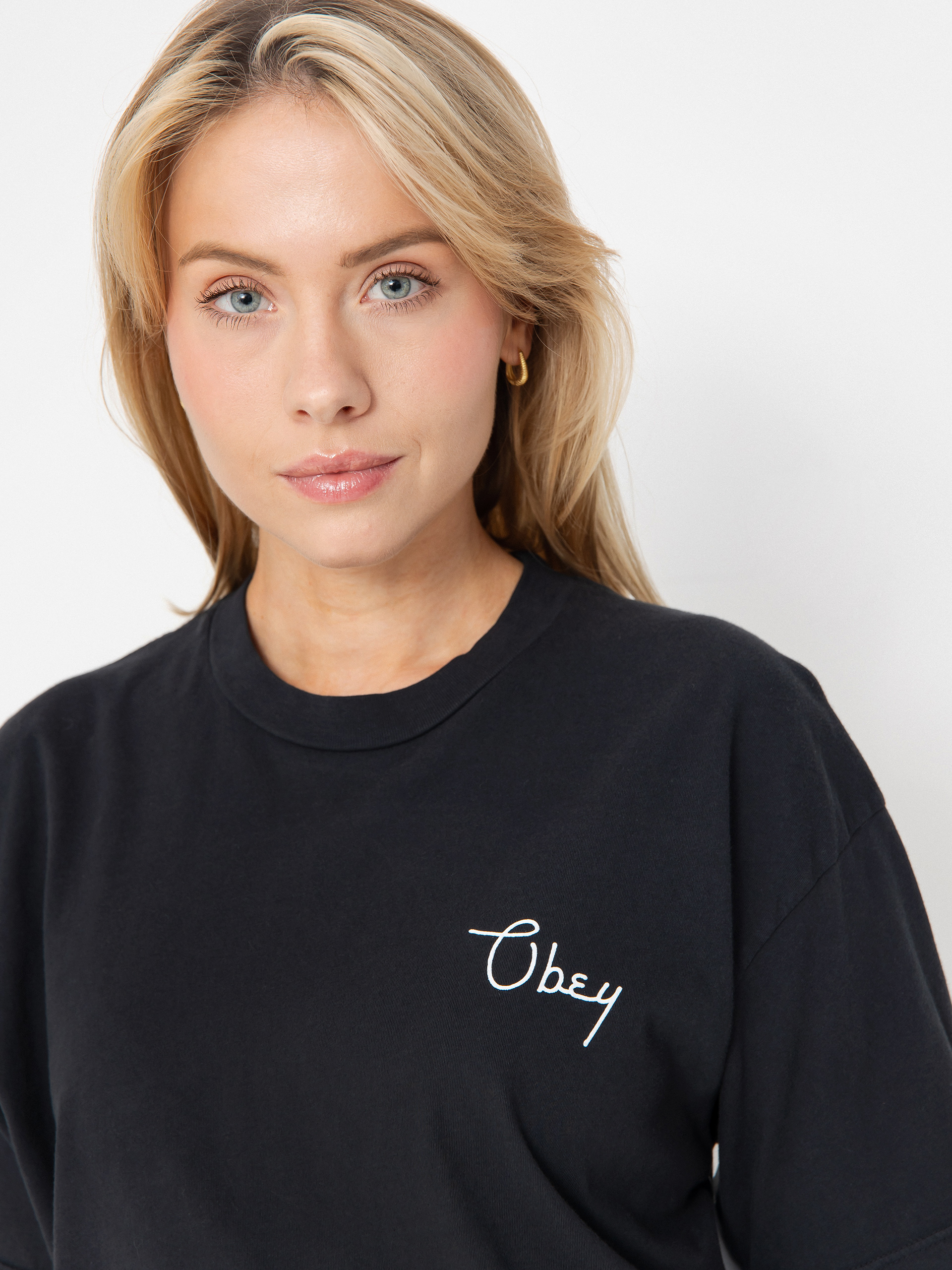 Tričko OBEY Obey Scripty Cities Wmn (digital black)