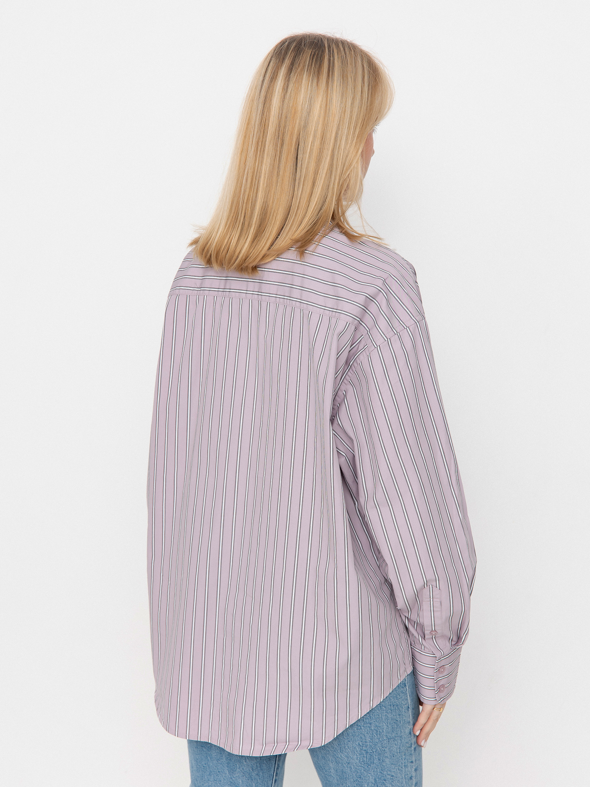 Košeľa Carhartt WIP Grimsby Wmn (grimsby stripe/pink fog)