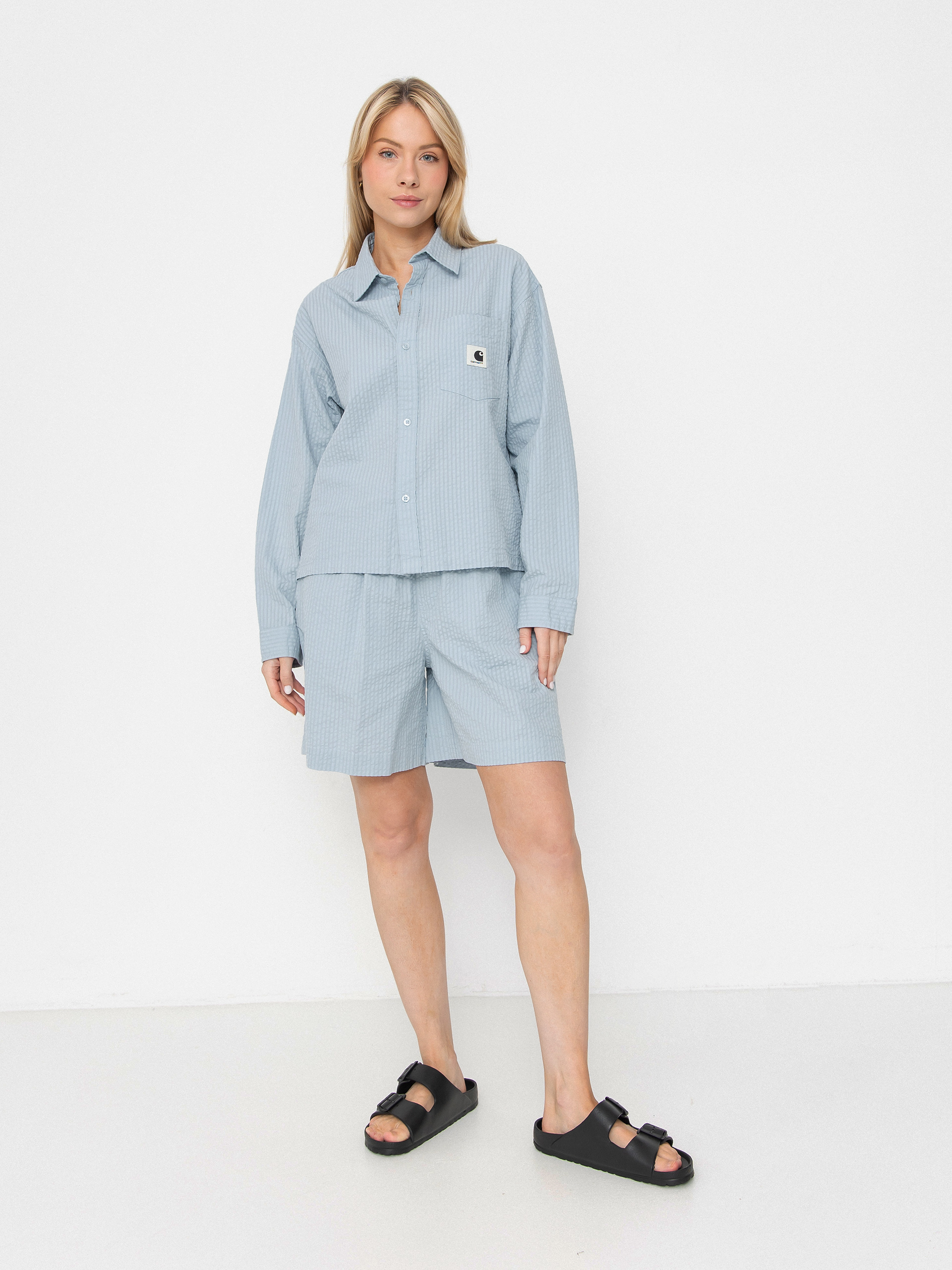 Kou0161eu013ea Carhartt WIP Toland Wmn (toland stripe/blue fog)