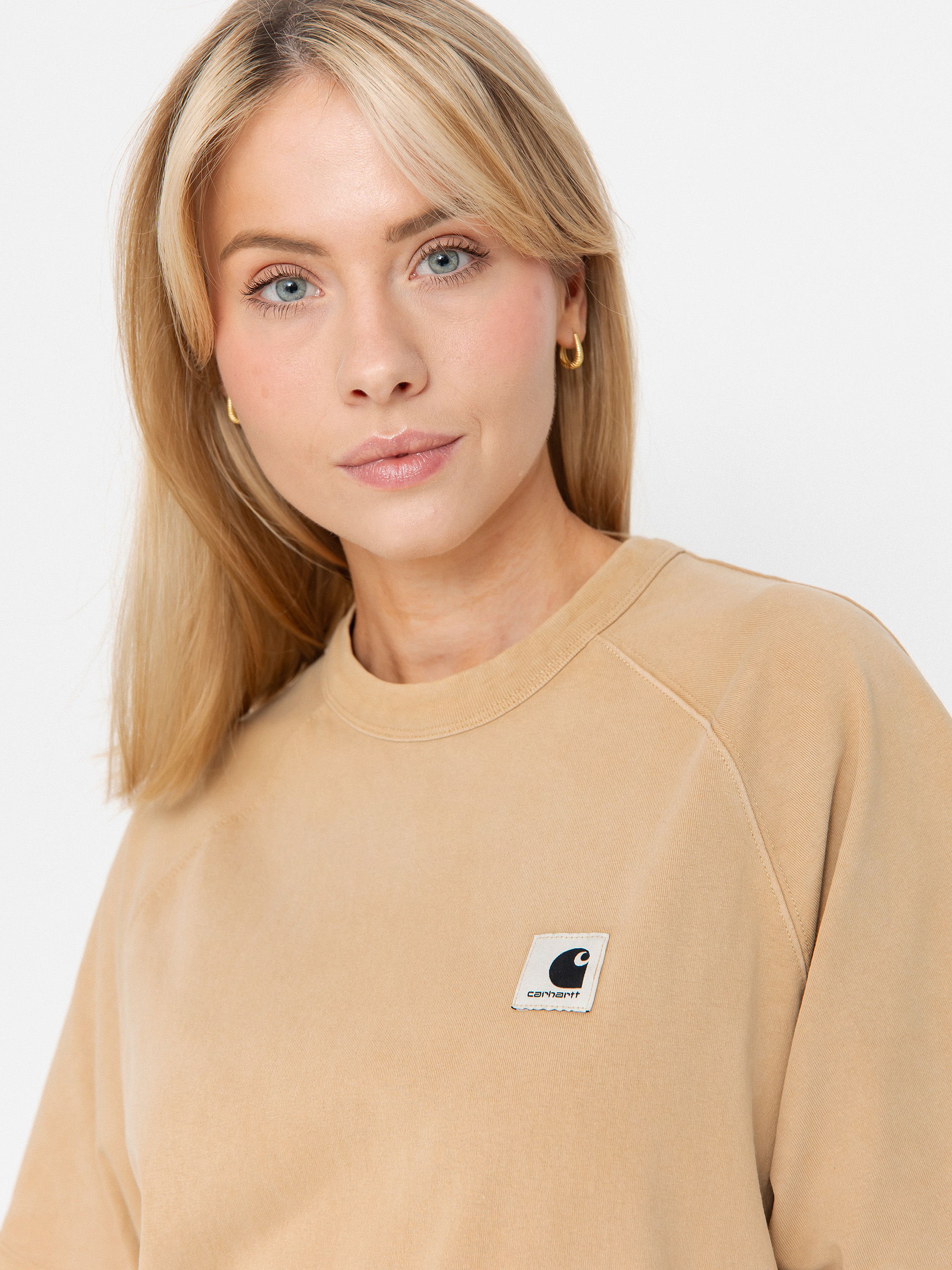 Tričko Carhartt WIP Hudson Wmn (dusty h brown/chalk wash)