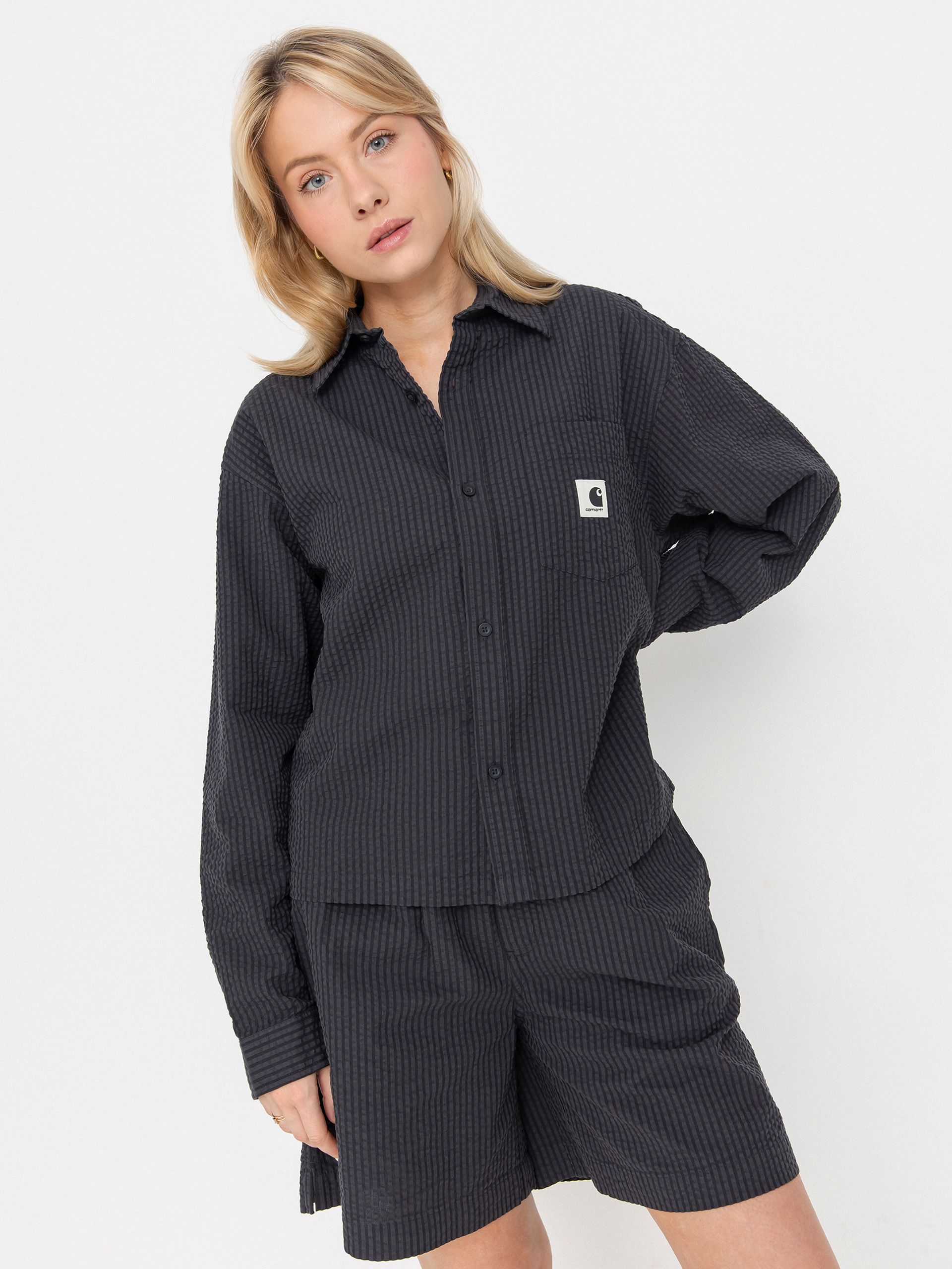 Košeľa Carhartt WIP Toland Wmn (toland stripe/black)