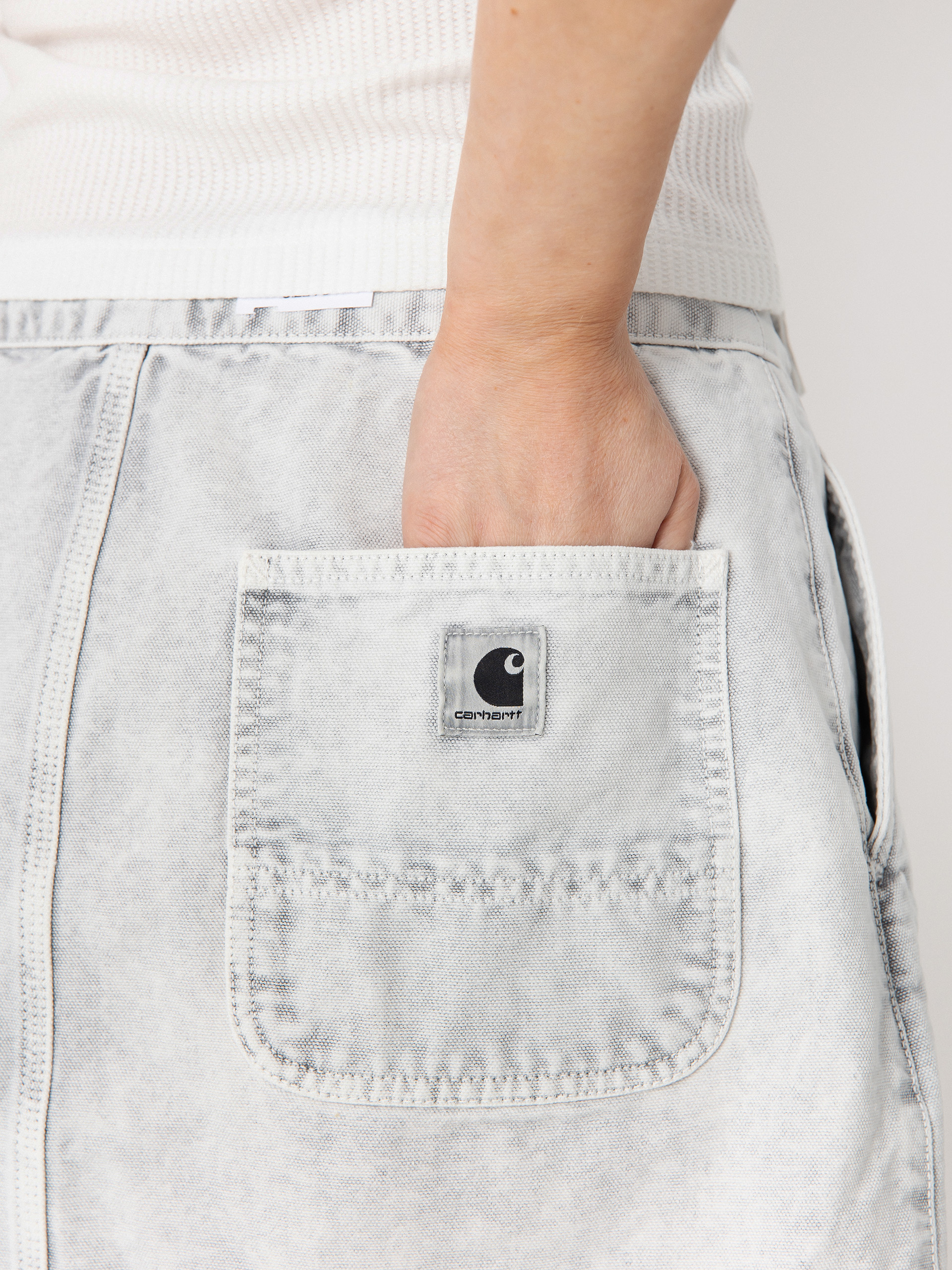 Sukňa Carhartt WIP Emery Wmn (black/chalk wash)