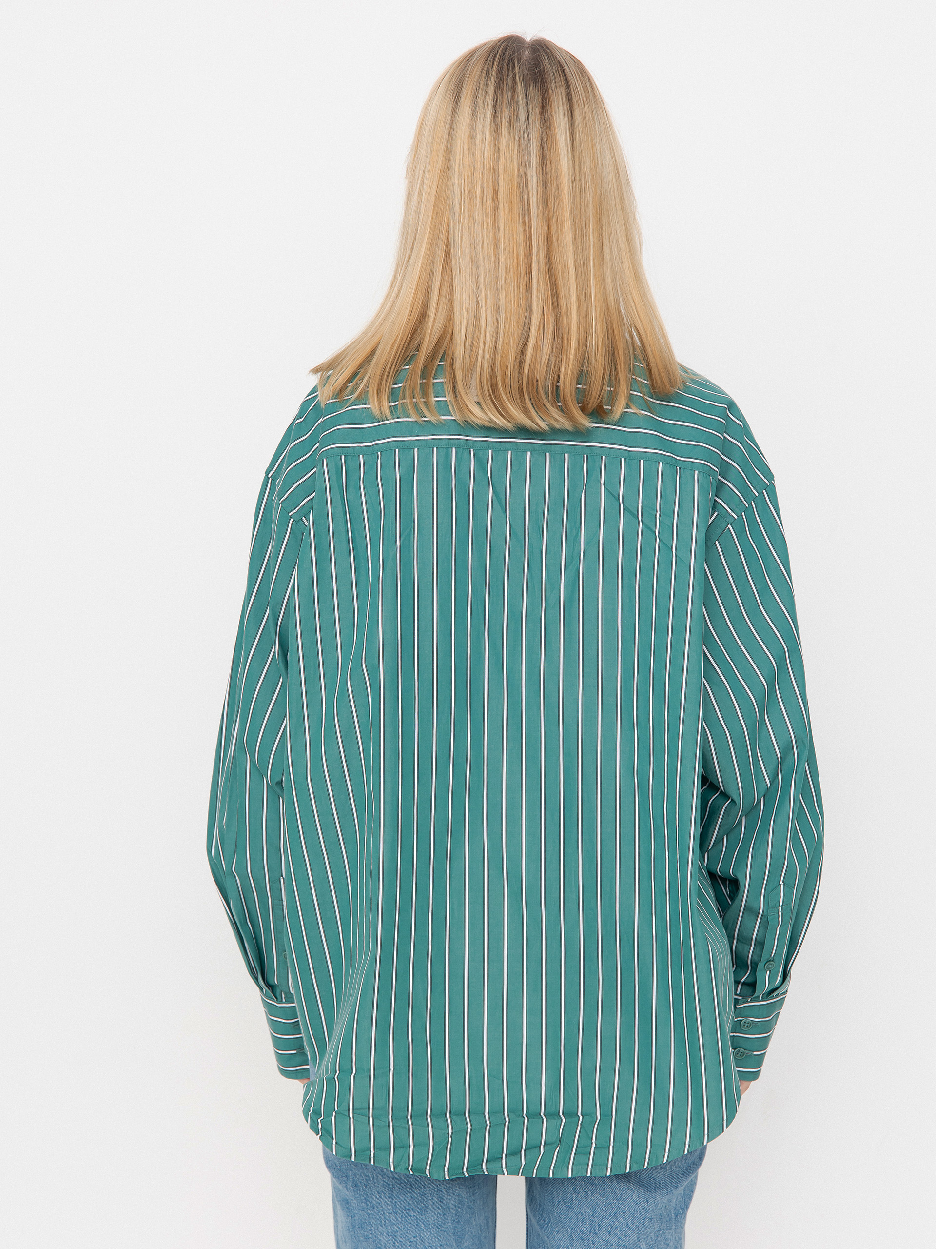 Košeľa Carhartt WIP Grimsby Wmn (grimsby stripe/saguaro)