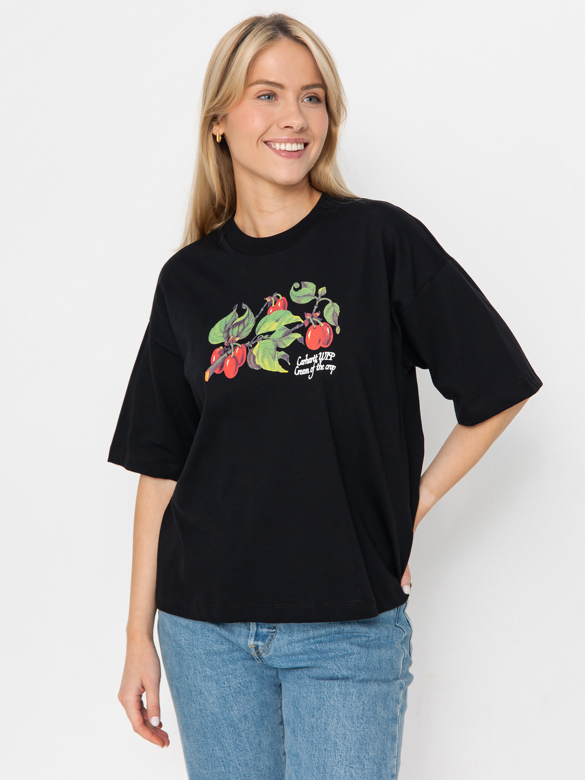 Tričko Carhartt WIP Cream Of The Crop Wmn (black)