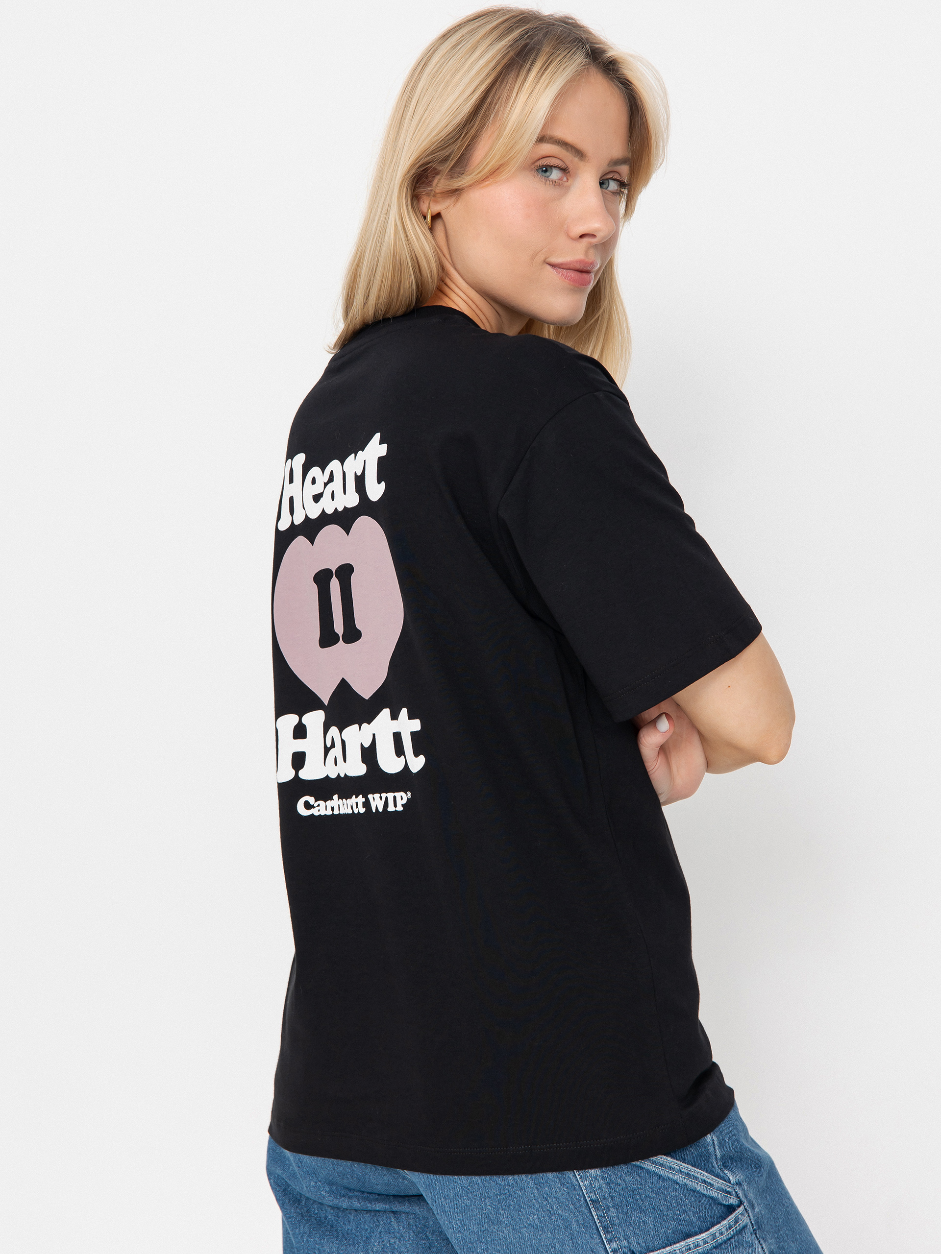 Tričko Carhartt WIP Heart II Hartt Wmn (black)