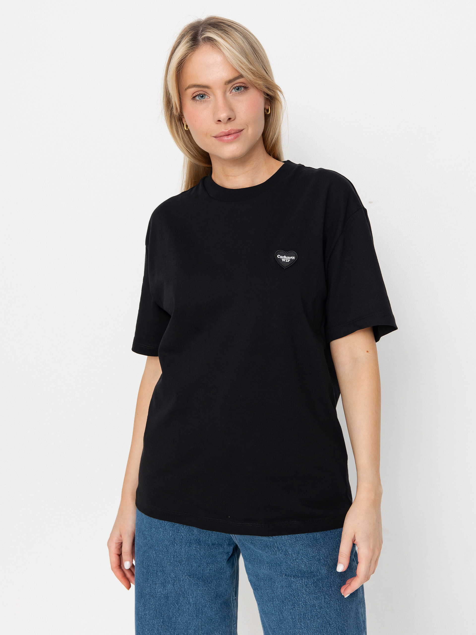Tričko Carhartt WIP Heart II Hartt Wmn (black)