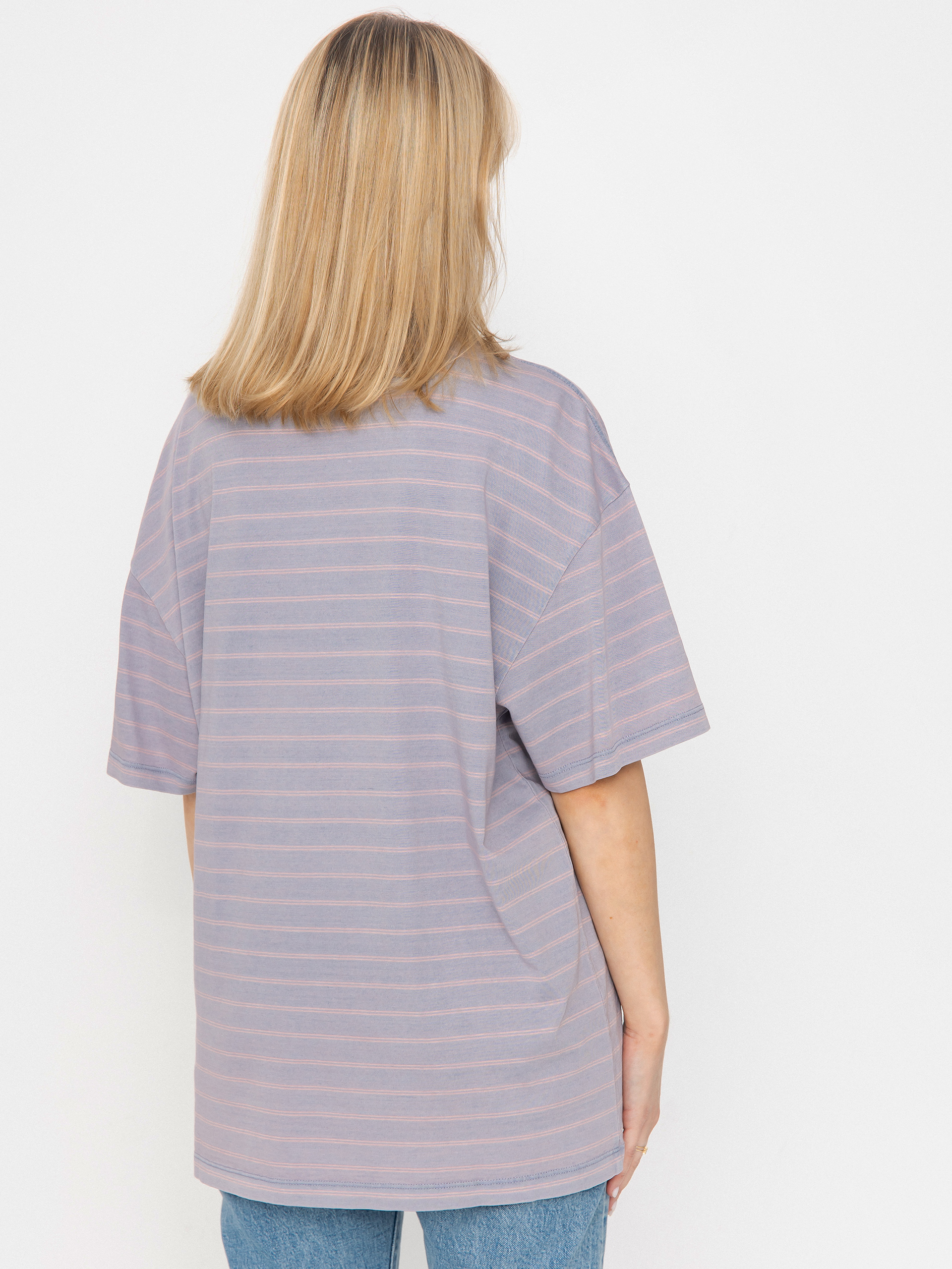 Tričko Carhartt WIP Brodina Wmn (brodina stripe/hortensia/indigo overdyed)