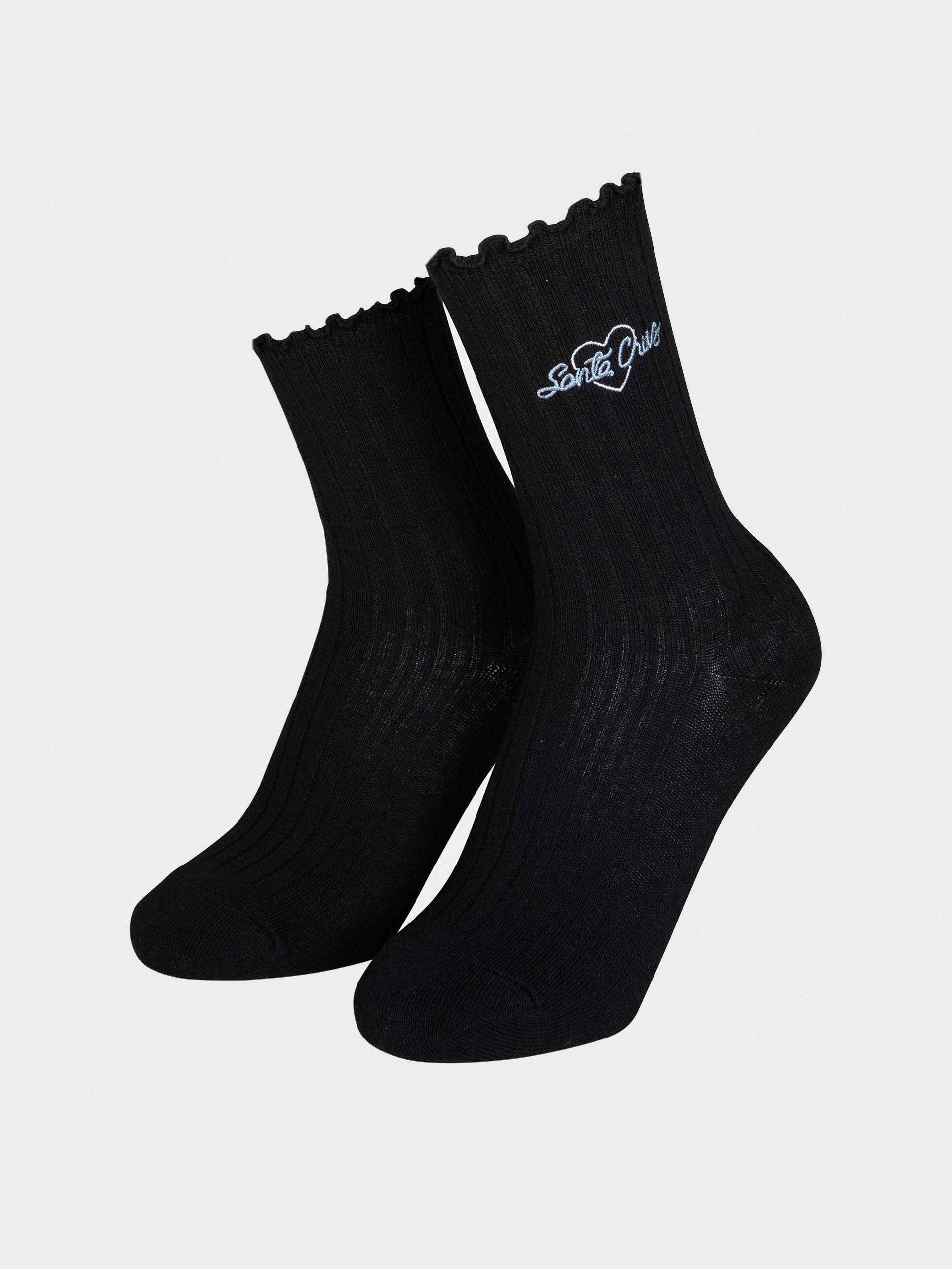 Ponožky Santa Cruz Love Script Socks 2pk Wmn (black & white)