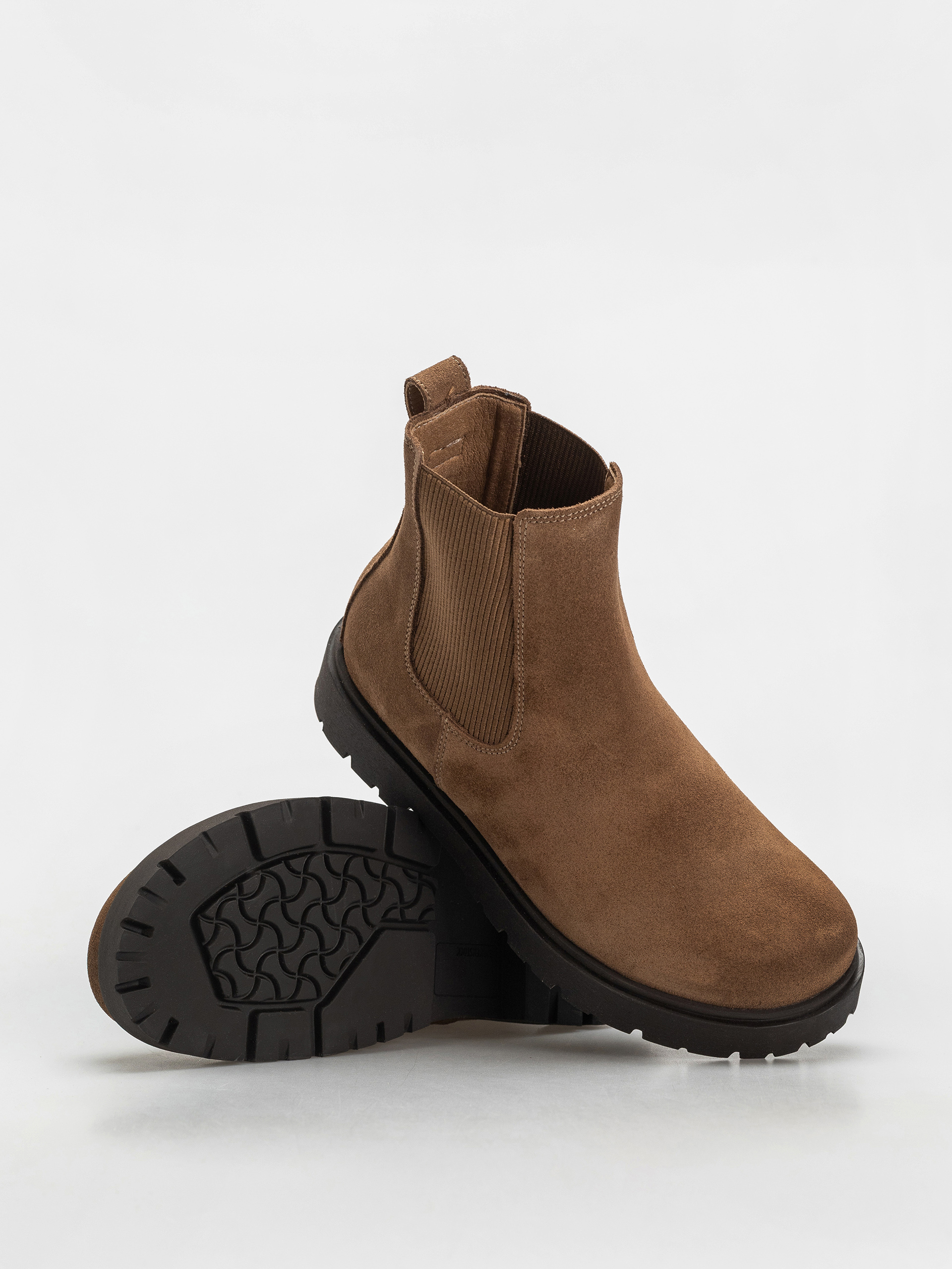 Topánky Birkenstock Highwood Slip On Suede Leather Narrow Wmn (dark tea)