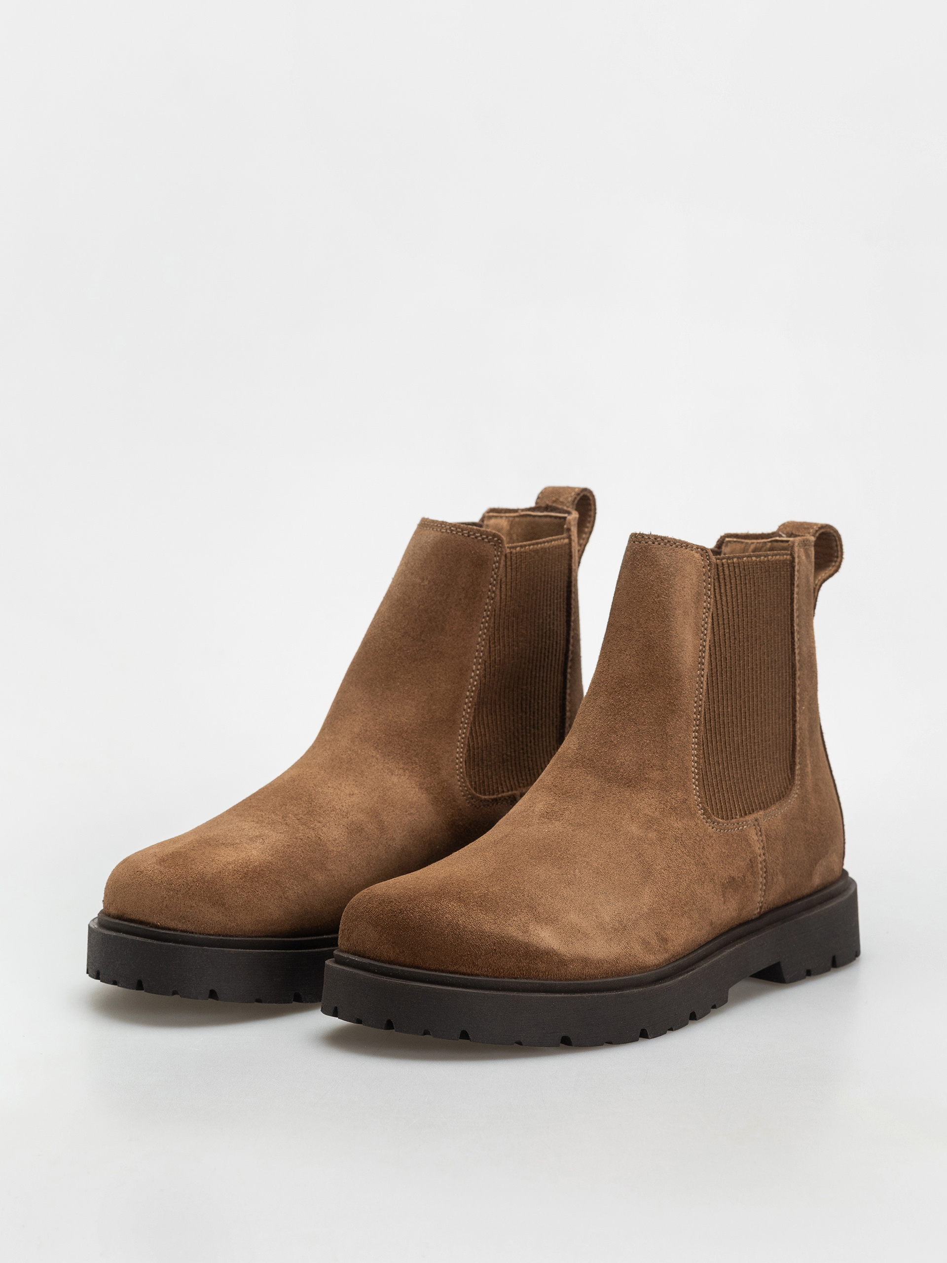 Topánky Birkenstock Highwood Slip On Suede Leather Narrow Wmn (dark tea)