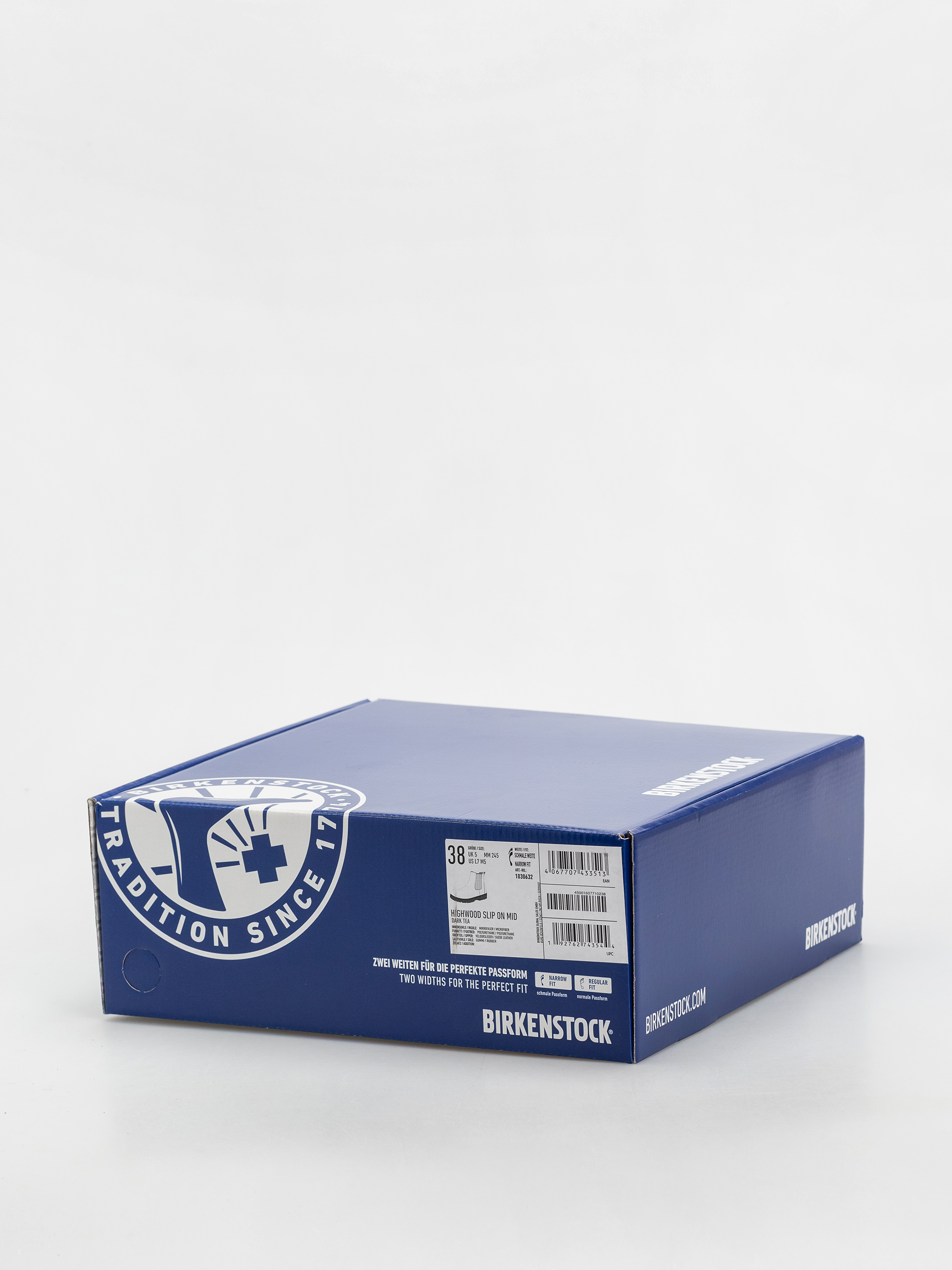 Topánky Birkenstock Highwood Slip On Suede Leather Narrow Wmn (dark tea)