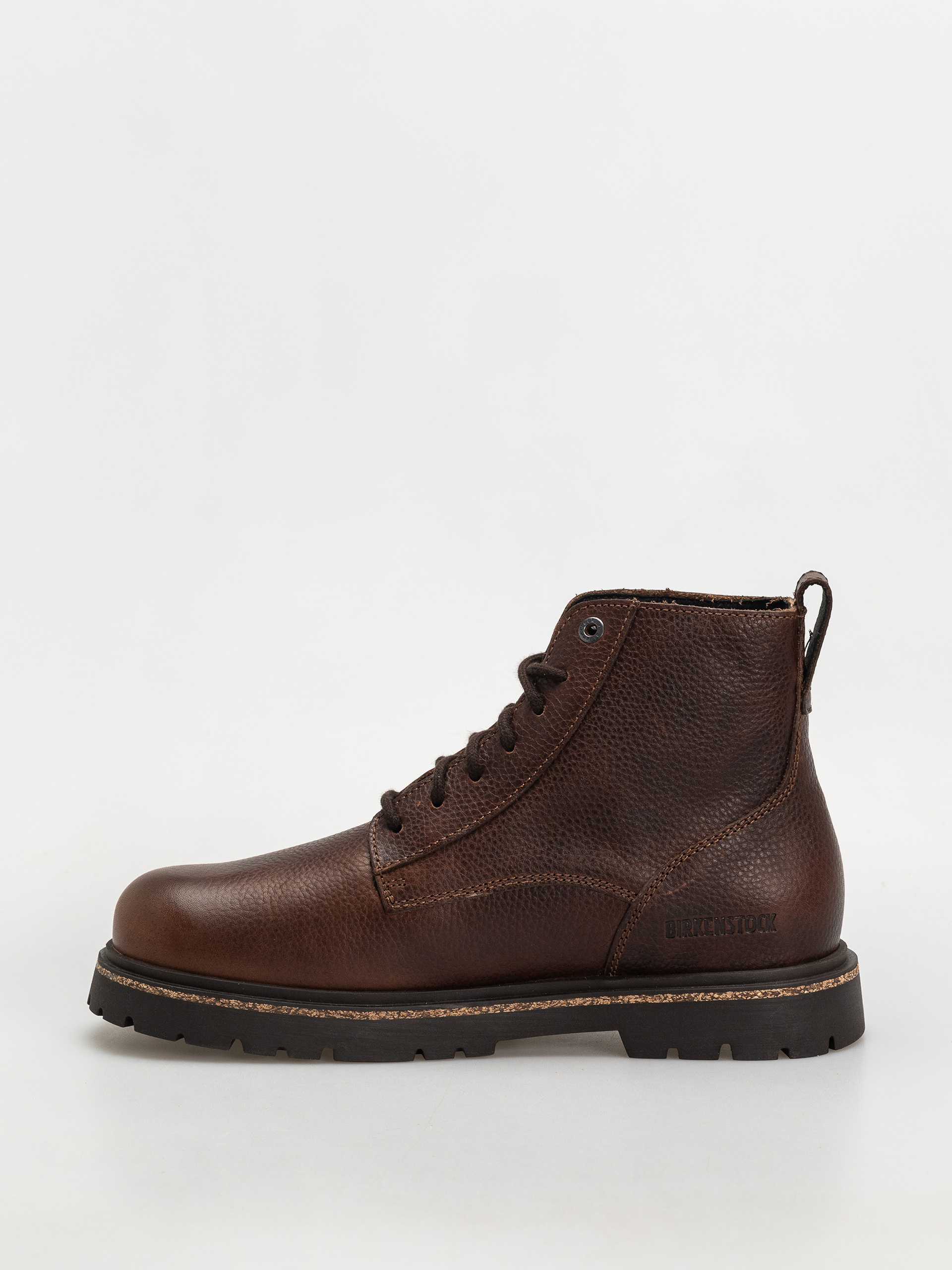 Topánky Birkenstock Highwood Lace Mid Natural Leather Regular (chocolate)