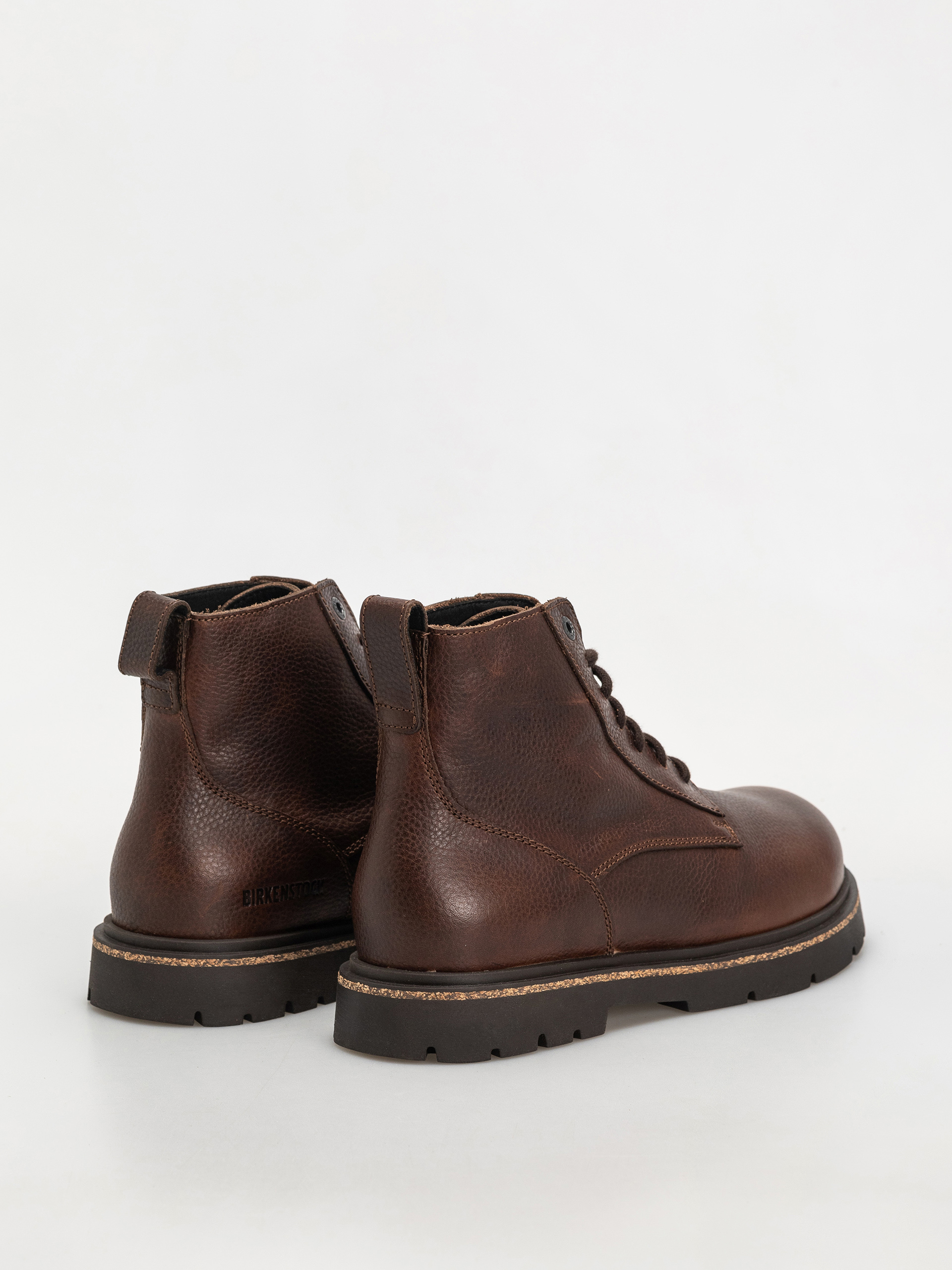 Topánky Birkenstock Highwood Lace Mid Natural Leather Regular (chocolate)