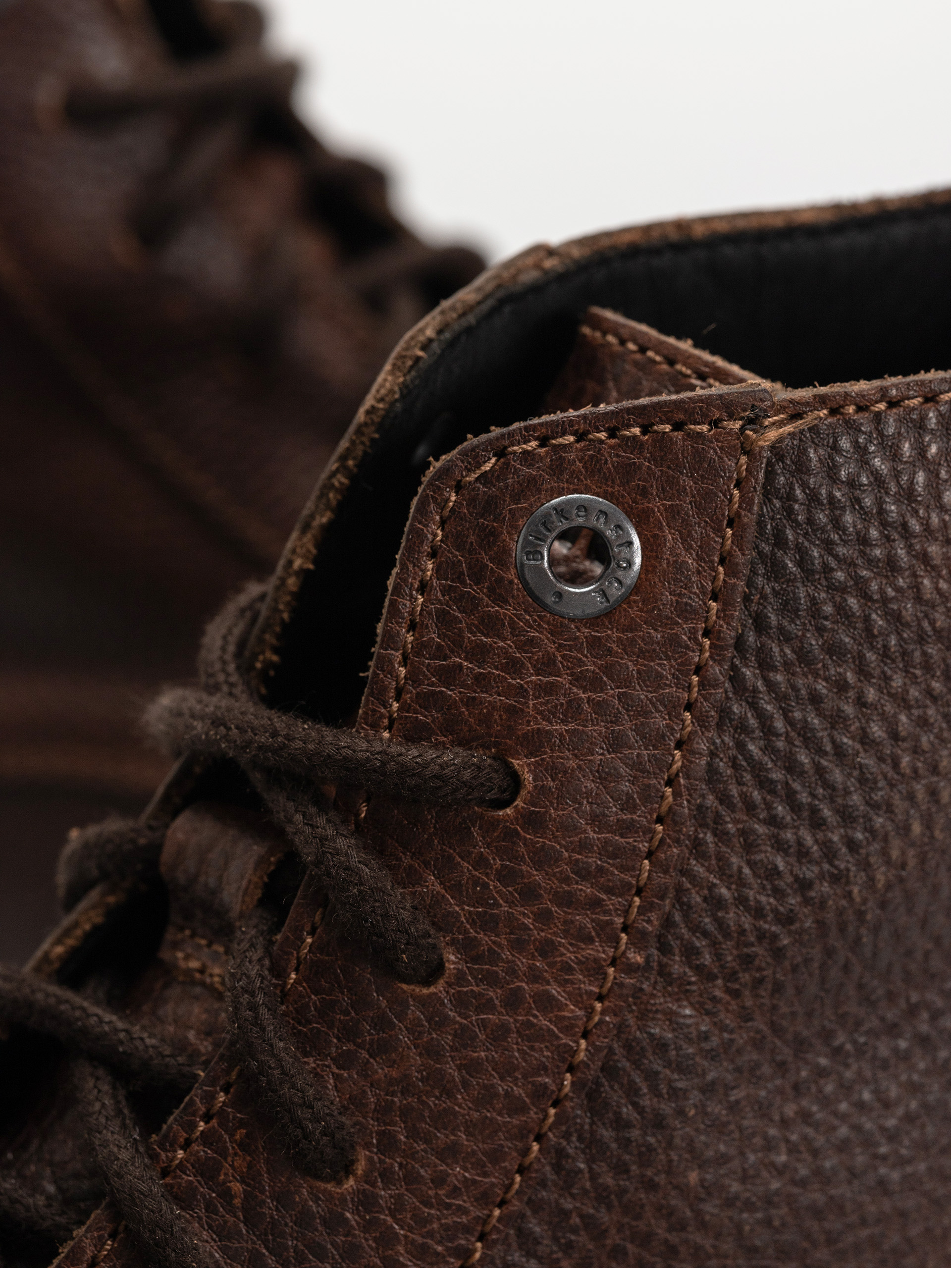 Topánky Birkenstock Highwood Lace Mid Natural Leather Regular (chocolate)