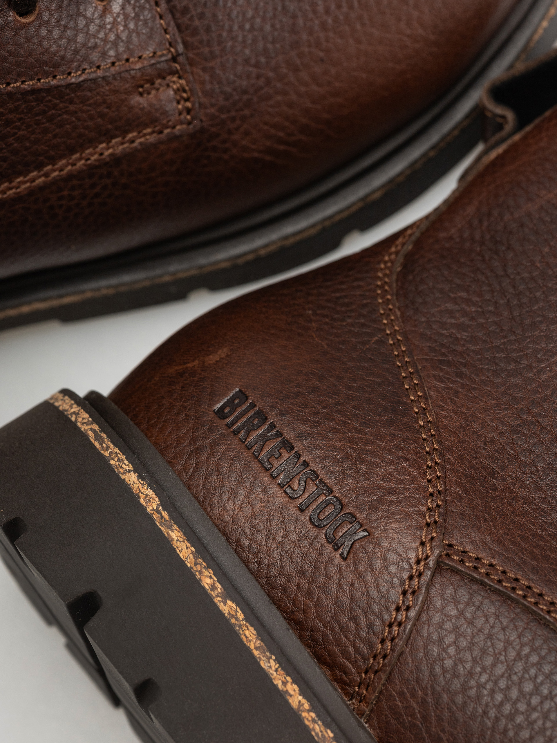 Topánky Birkenstock Highwood Lace Mid Natural Leather Regular (chocolate)
