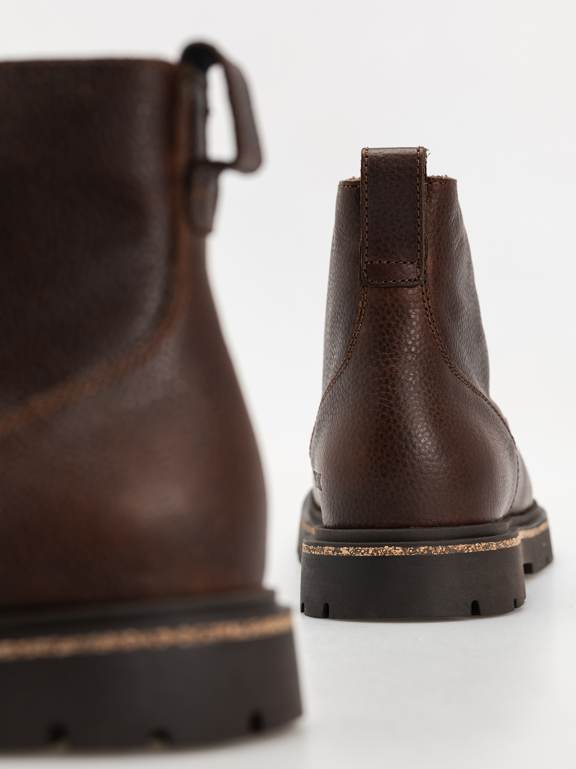 Topánky Birkenstock Highwood Lace Mid Natural Leather Regular (chocolate)