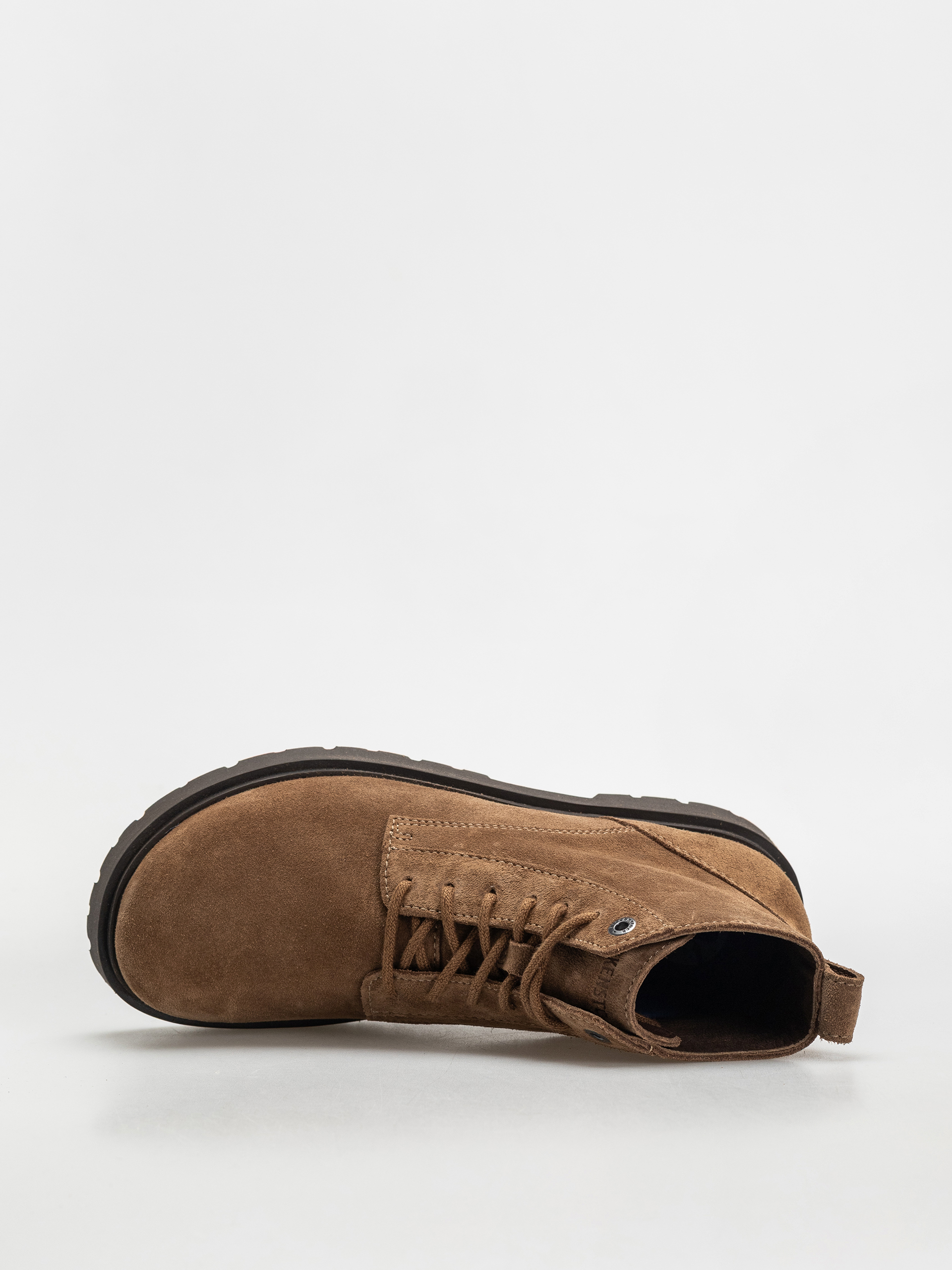 Topánky Birkenstock Highwood Lace Mid Suede Leather Narrow Wmn (dark tea)