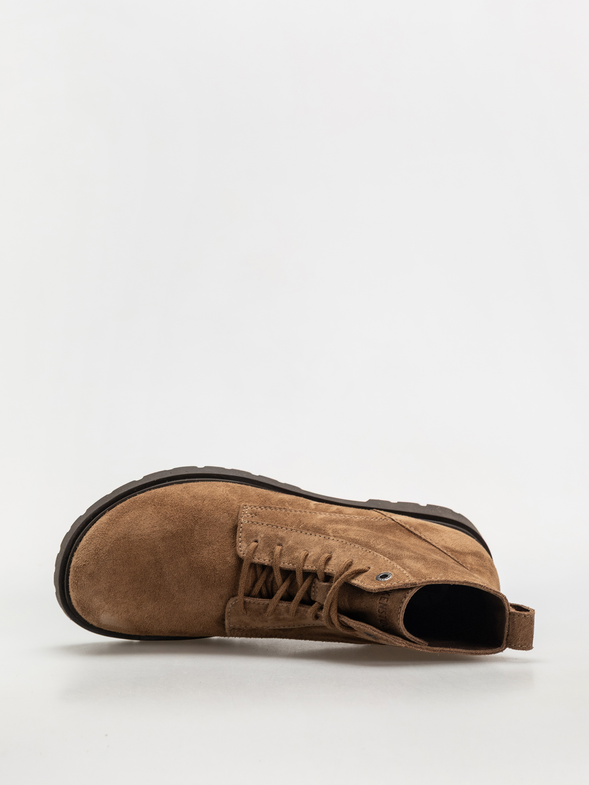 Topánky Birkenstock Highwood Lace Mid Suede Leather Regular (dark tea)