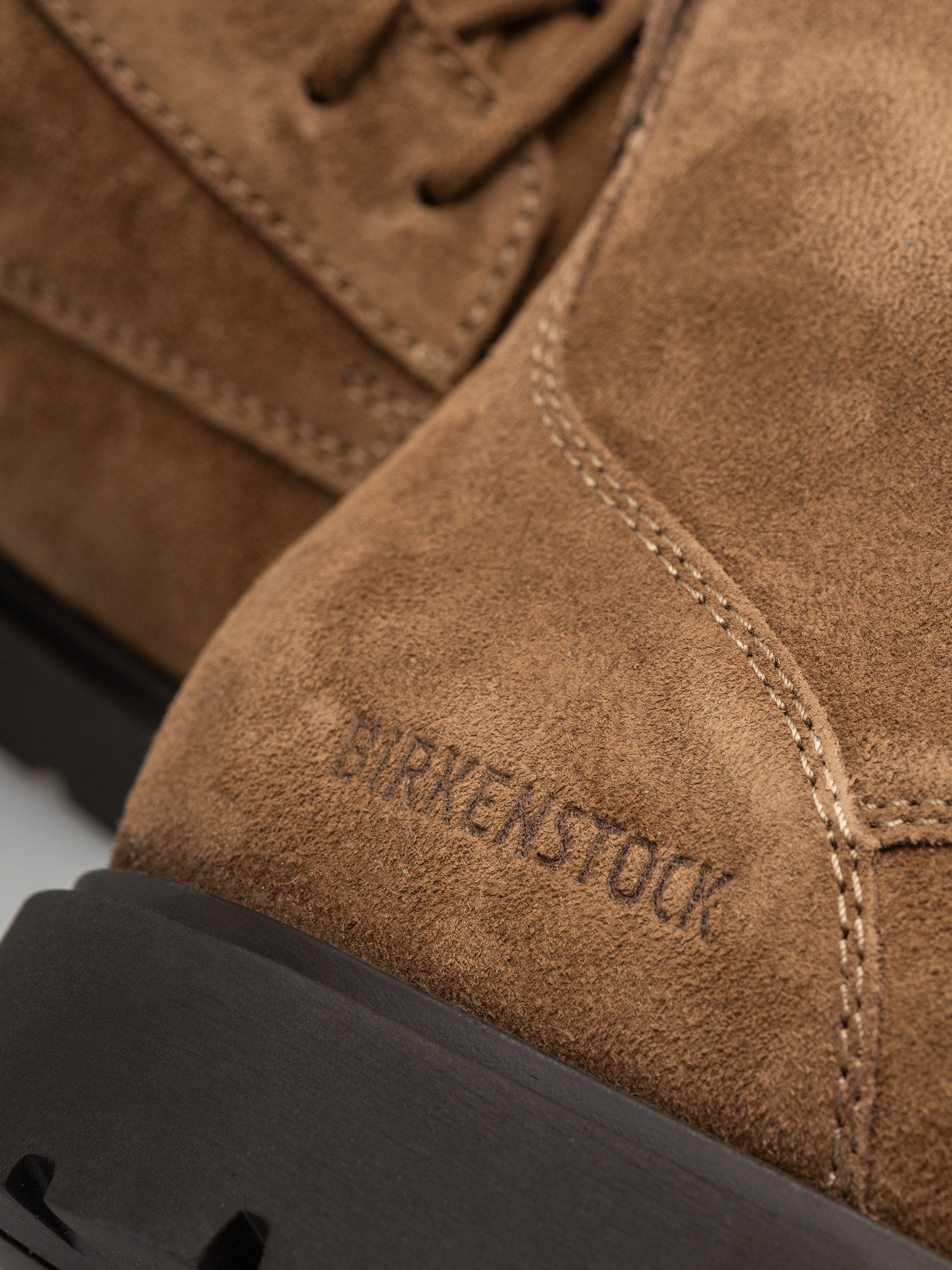 Topánky Birkenstock Highwood Lace Mid Suede Leather Regular (dark tea)