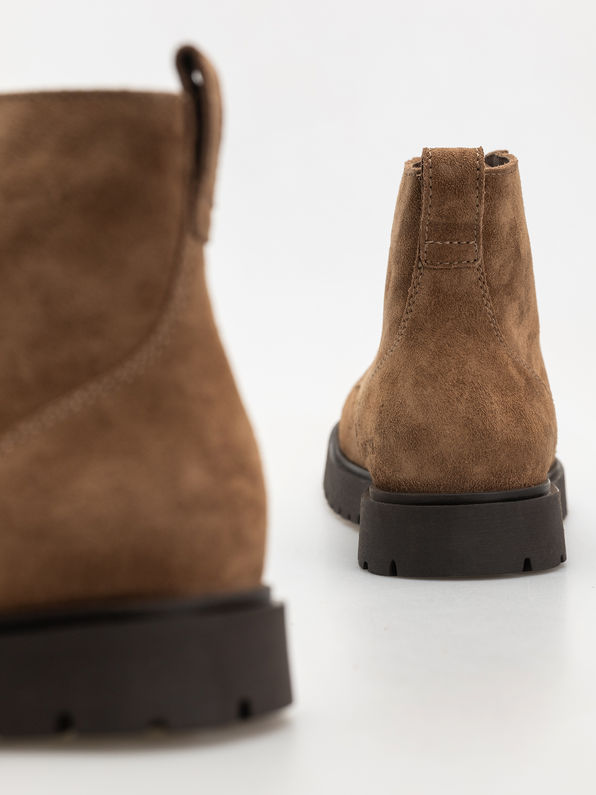 Topánky Birkenstock Highwood Lace Mid Suede Leather Regular (dark tea)