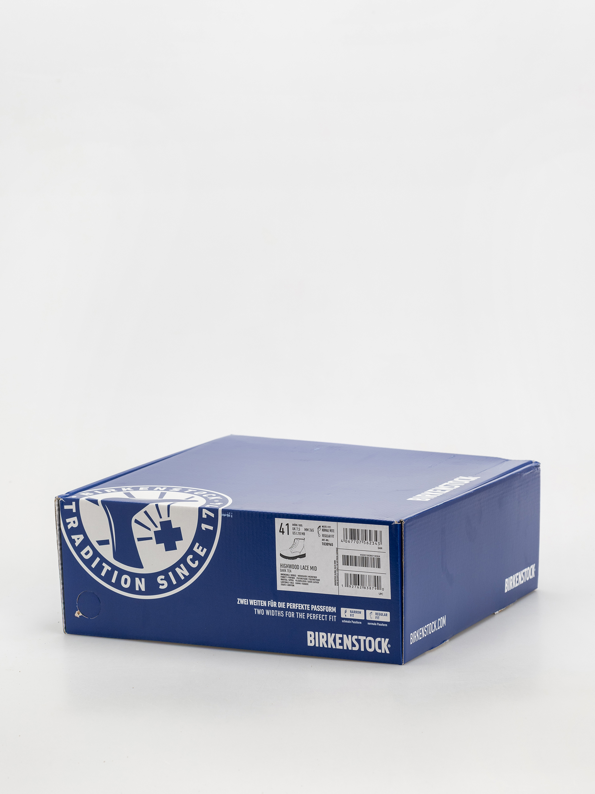 Topánky Birkenstock Highwood Lace Mid Suede Leather Regular (dark tea)