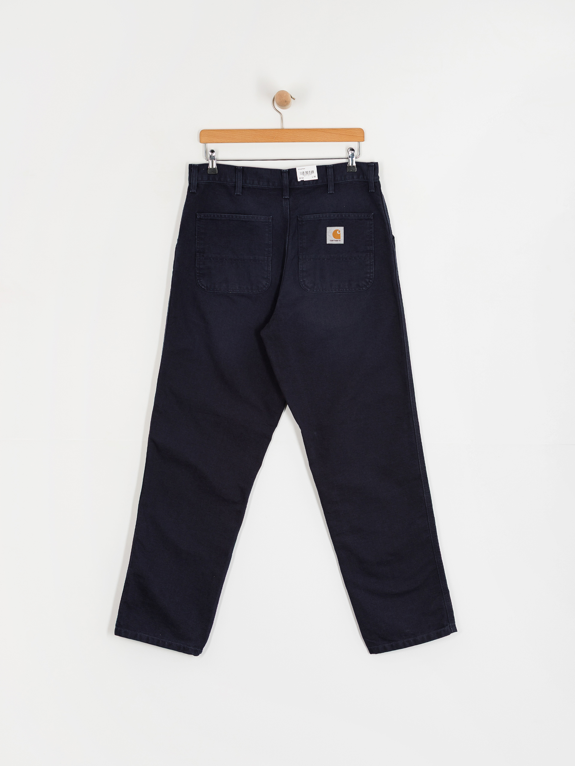 Nohavice Carhartt WIP Simple (dark navy/stone canvas)
