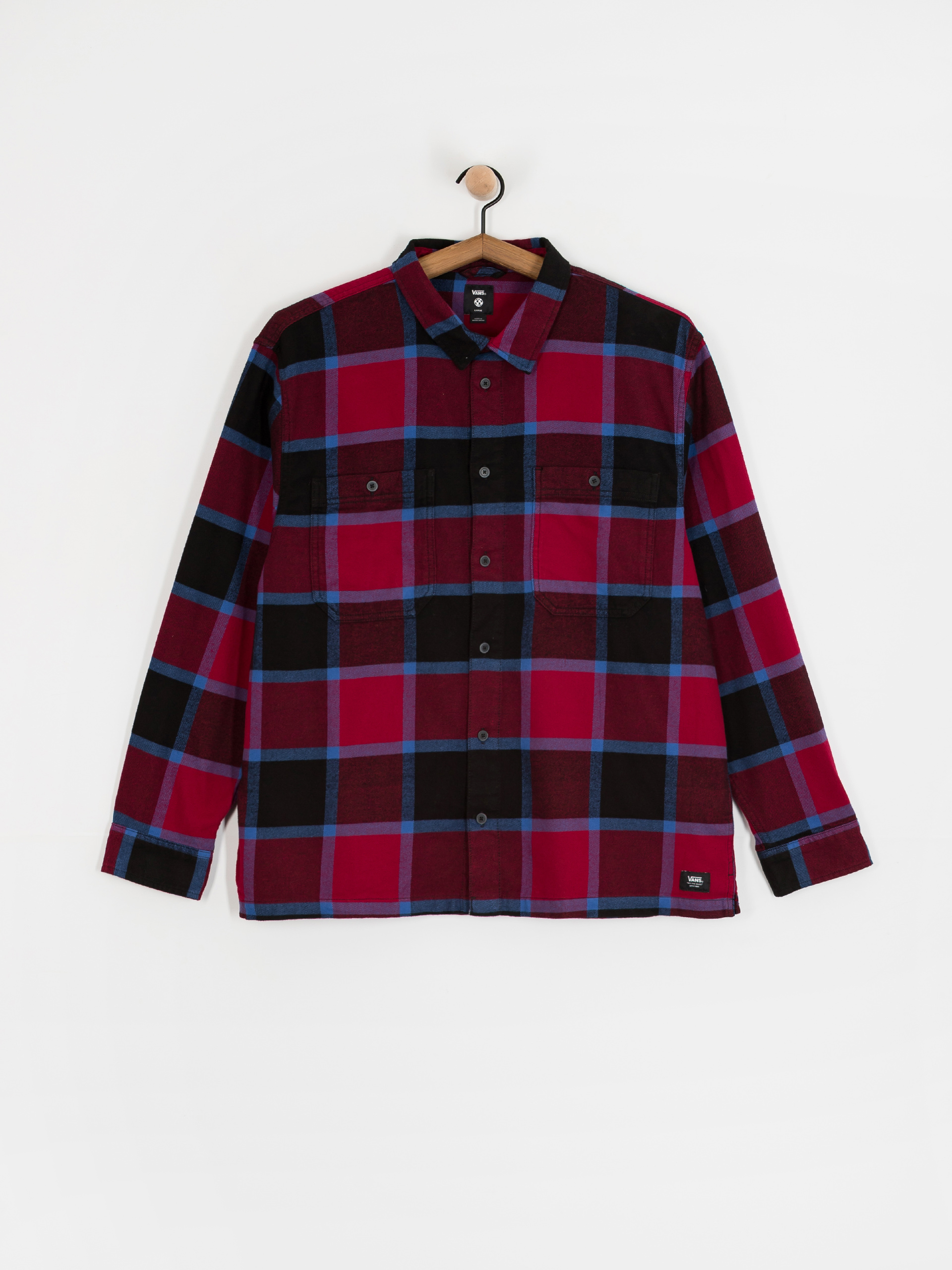 Košeľa Vans Larkspur Plaid Flannel (bordeaux/black)