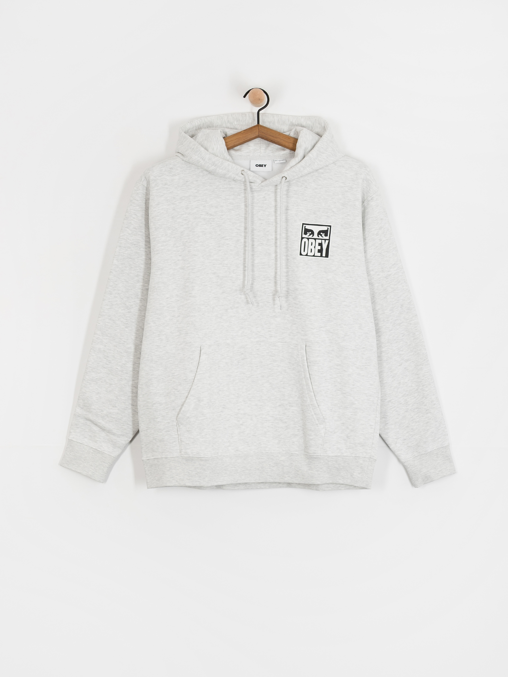 Mikina s kapucňou OBEY Obey Eyes Icon HD (heather grey)