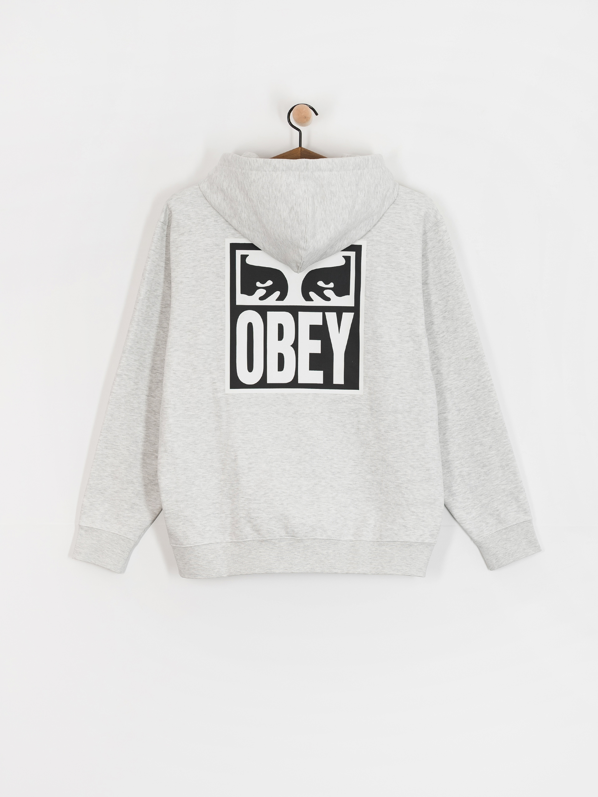 Mikina s kapucňou OBEY Obey Eyes Icon HD (heather grey)