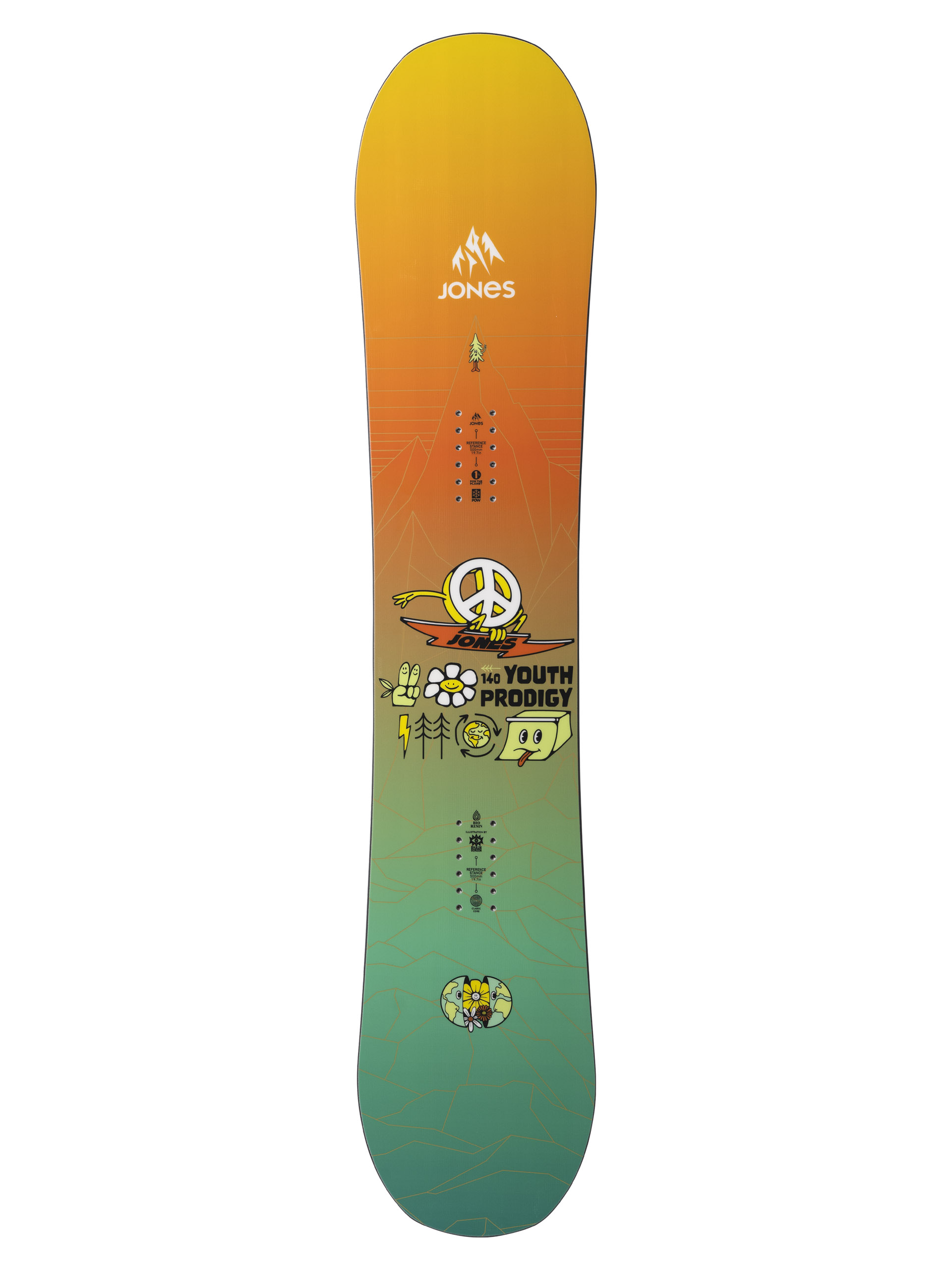 Snowboard Jones Snowboards Prodigy JR (orange)