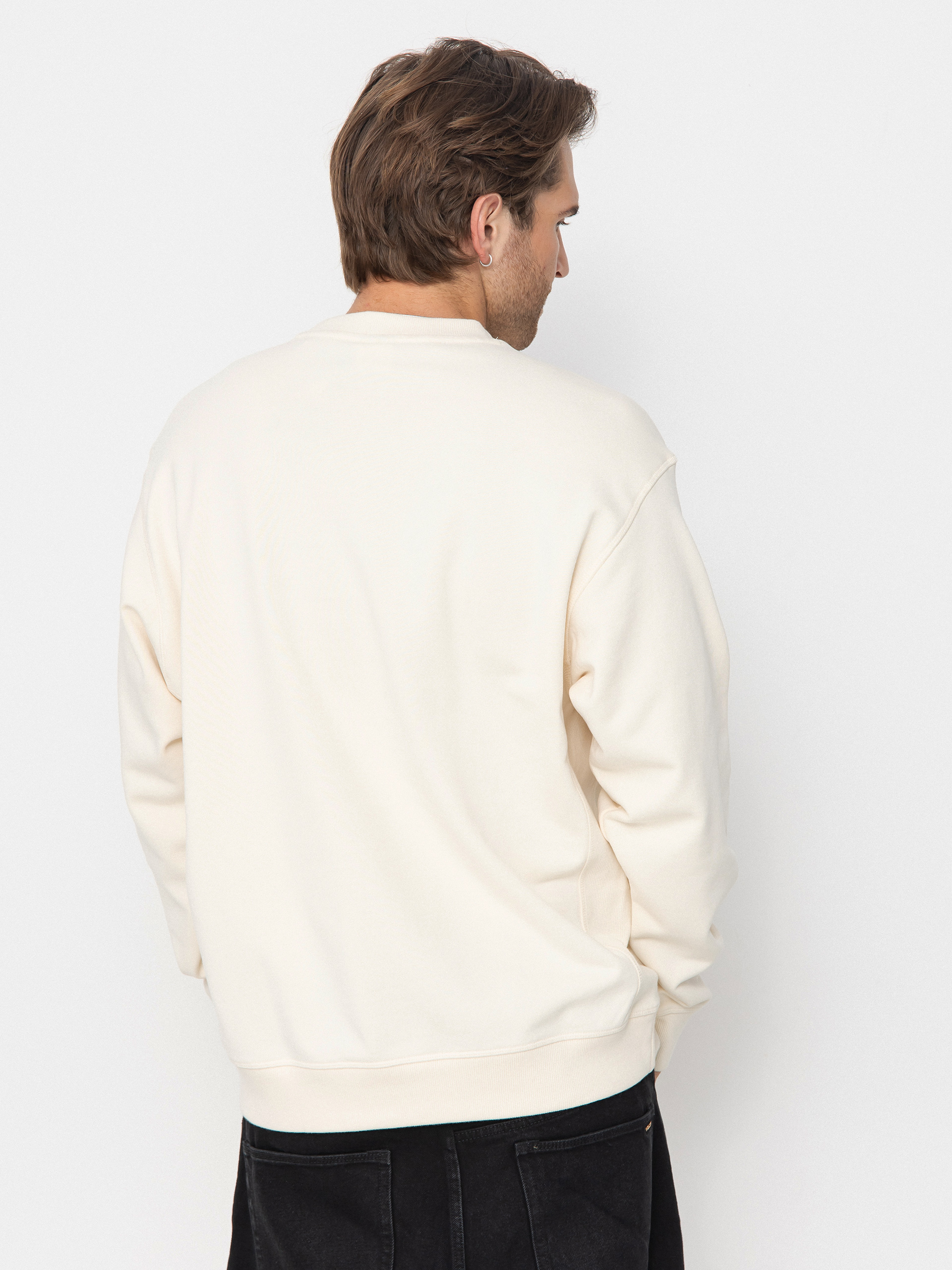 Mikina New Balance Athletics Premium Logo Crew (white)