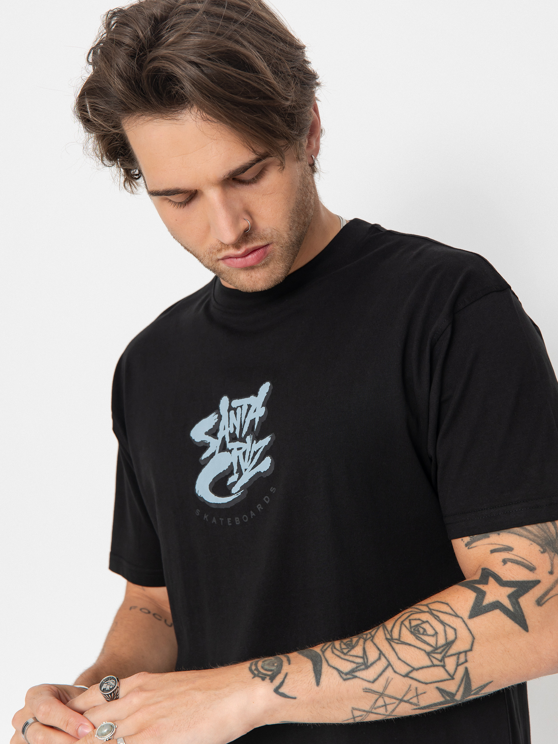 Tričko Santa Cruz Pace Deathtrap (black)