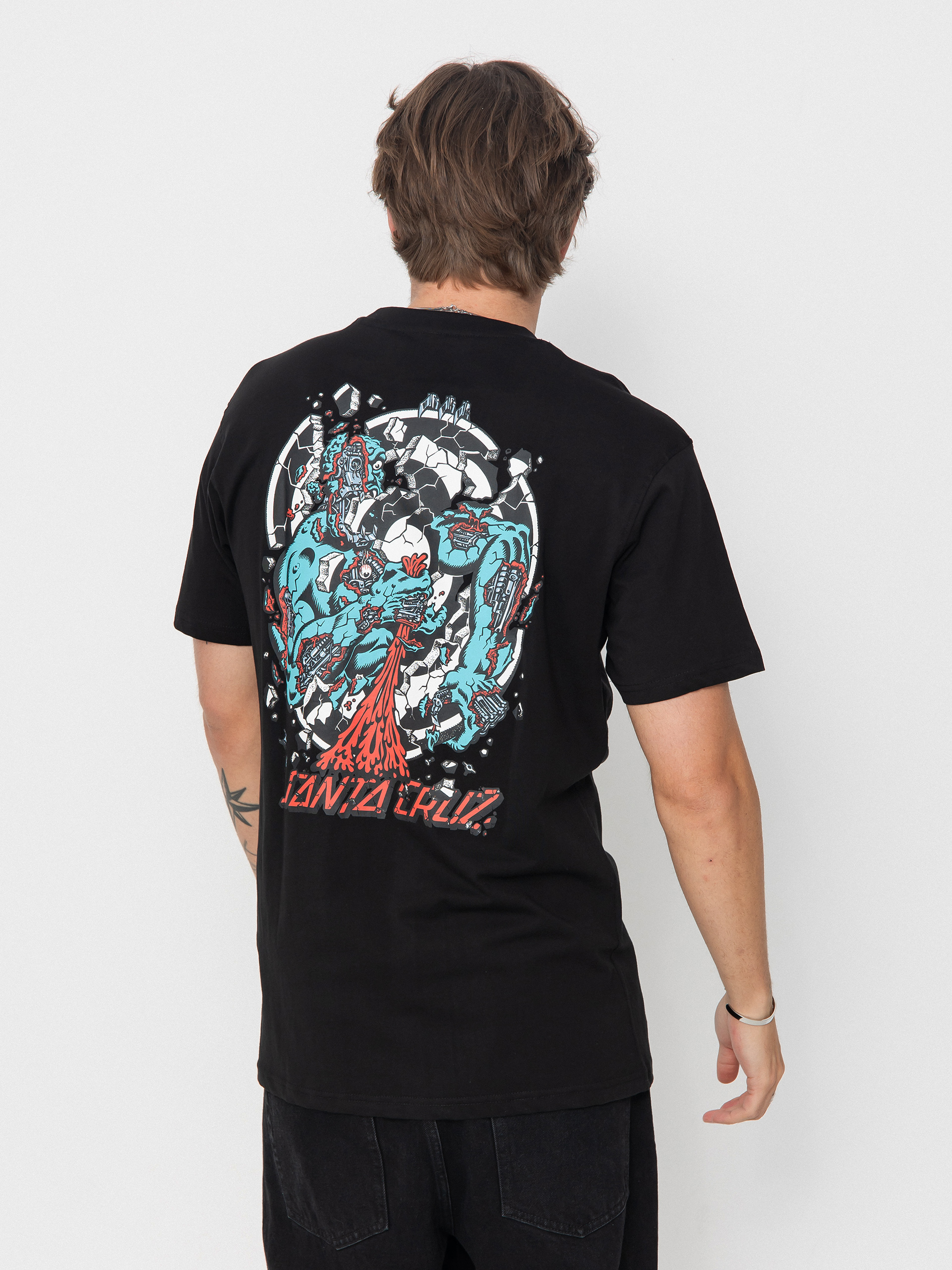 Tričko Santa Cruz Roskopp Dissect Strip (black)