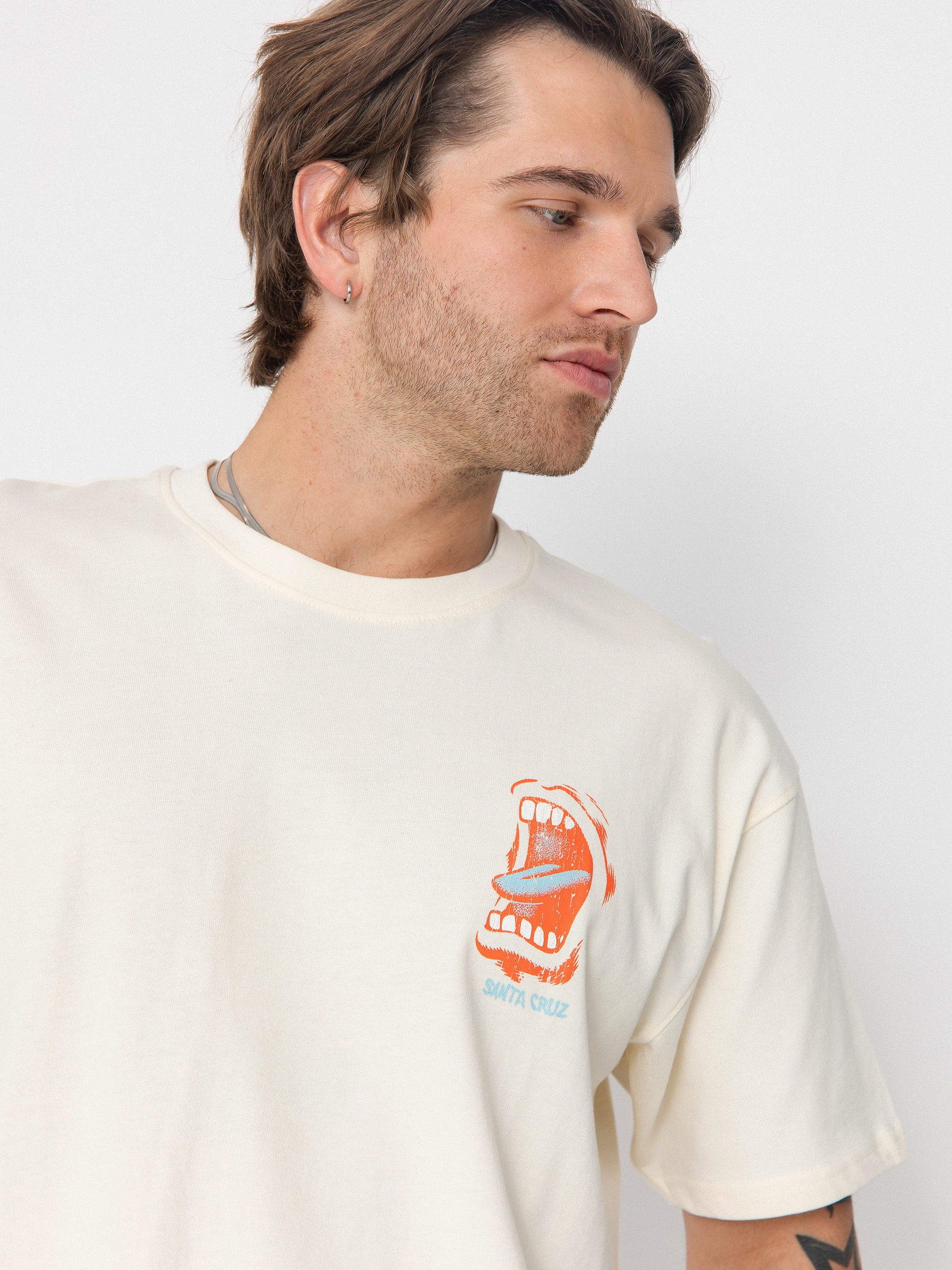 Tričko Santa Cruz VTG Screaming Connect (unbleached cotton)