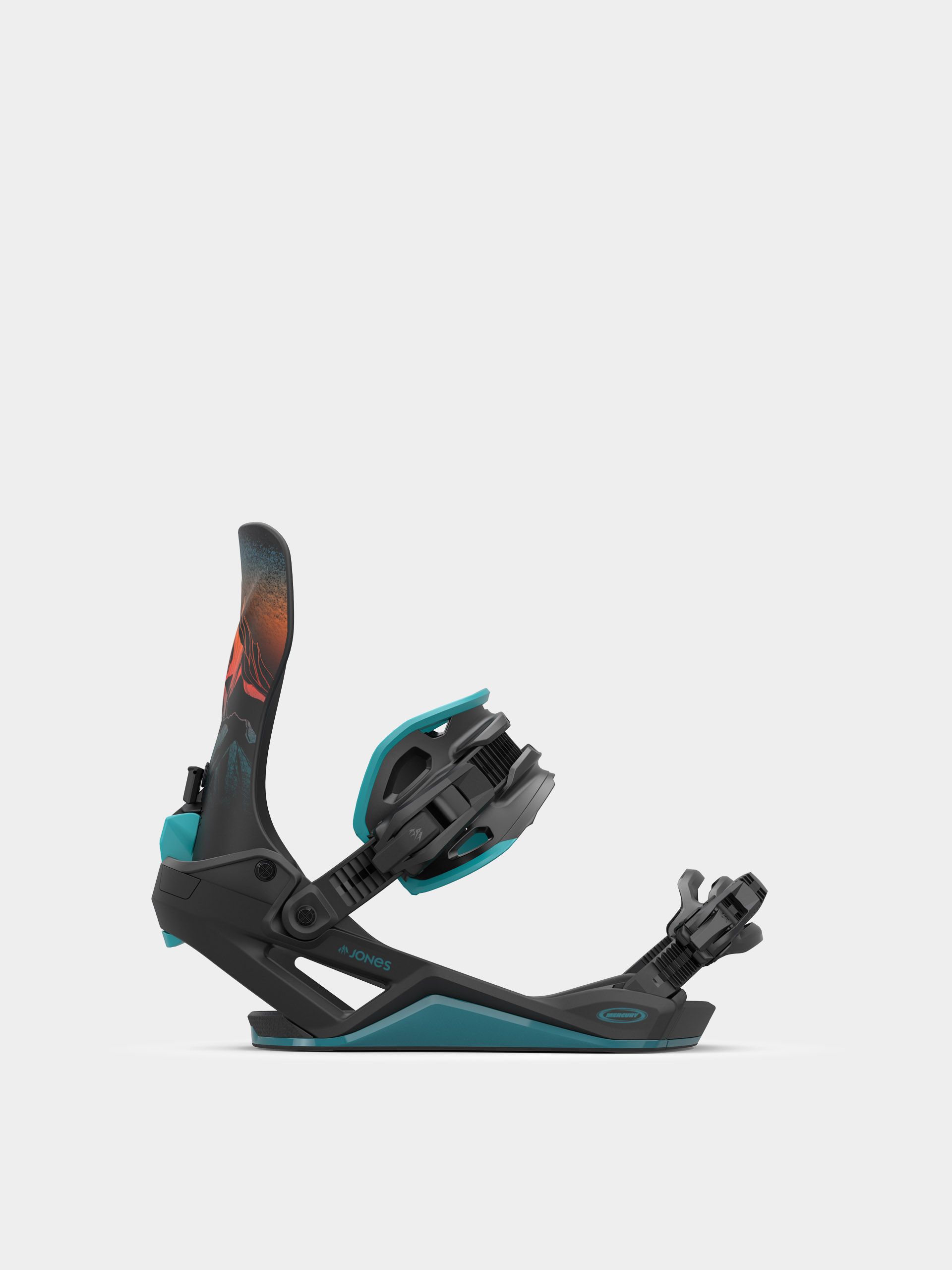 Pánske Snowboardové viazanie Jones Snowboards Mercury FASE Art (blu art)