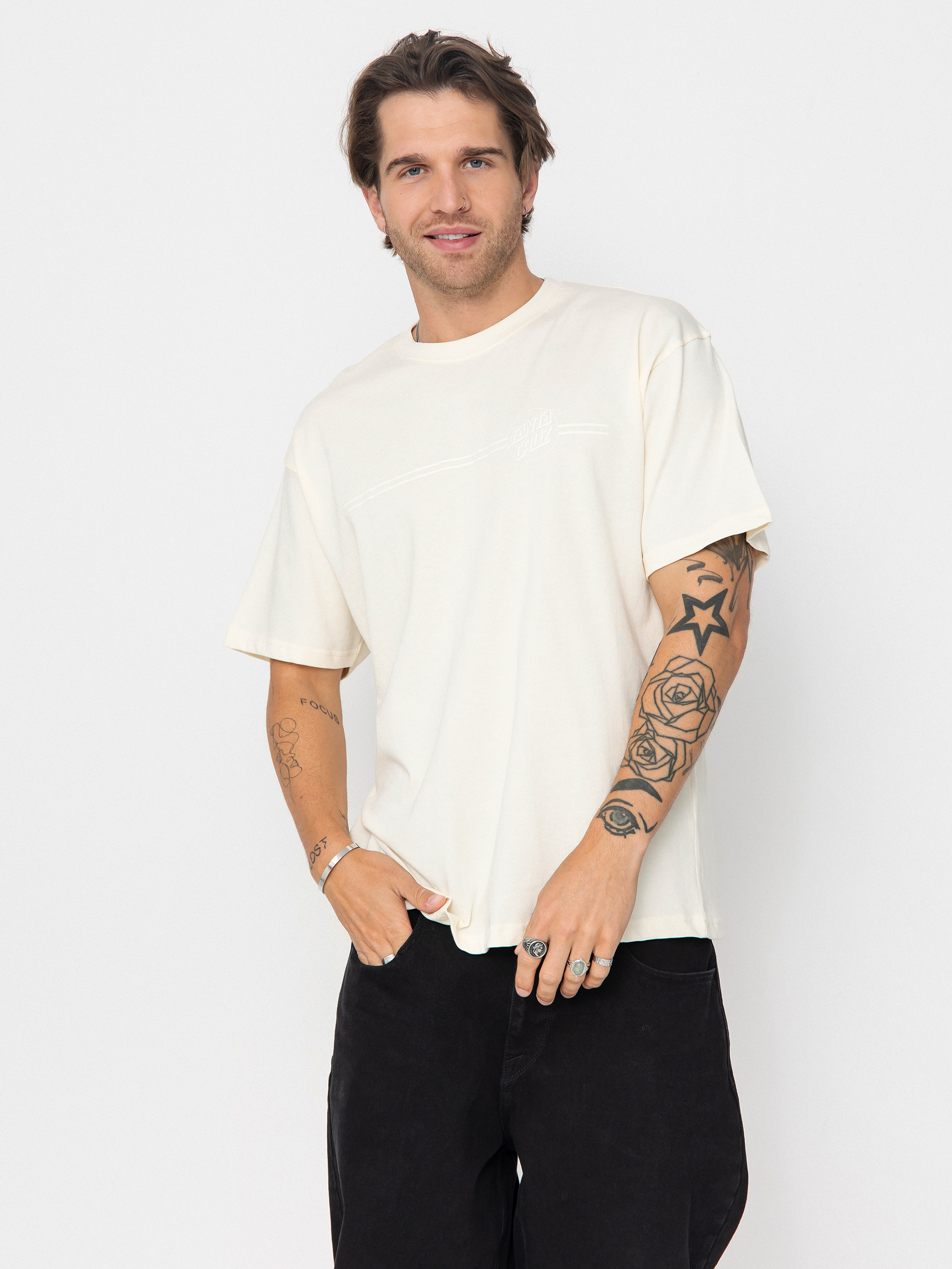 Triu010dko Santa Cruz Tonal Opus Dot Stripe (unbleached cotton)