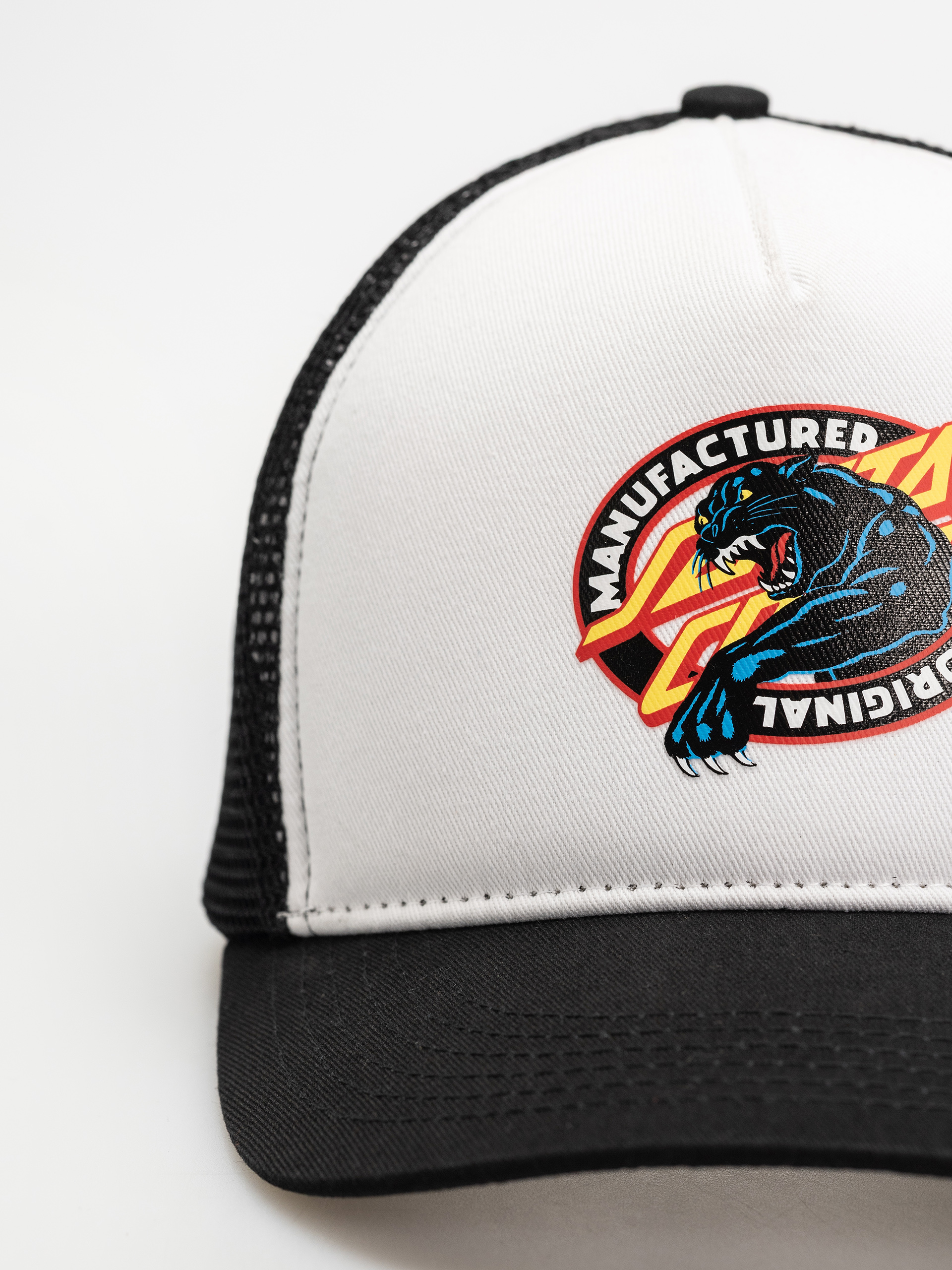 Šiltovka Santa Cruz Natas SC Panther Meshback (white/black)