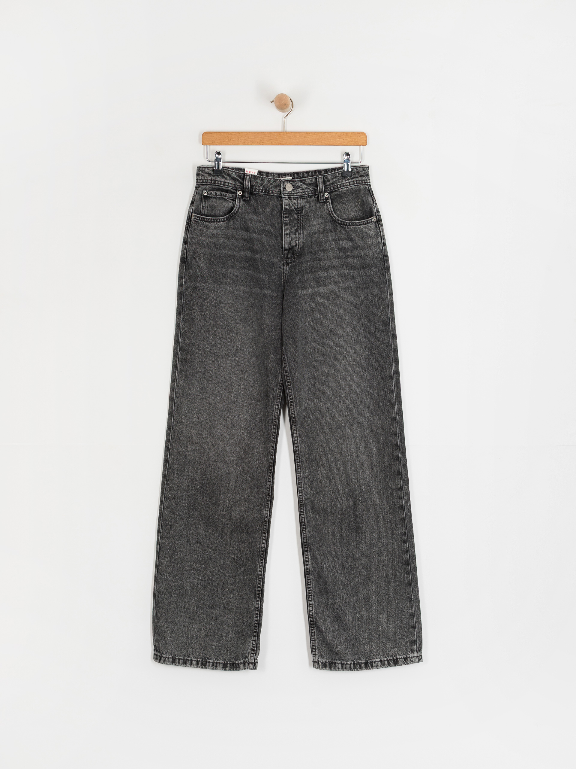 Nohavice Roxy Milla Wide Leg Regular Mid Gr Wmn (mid grey)