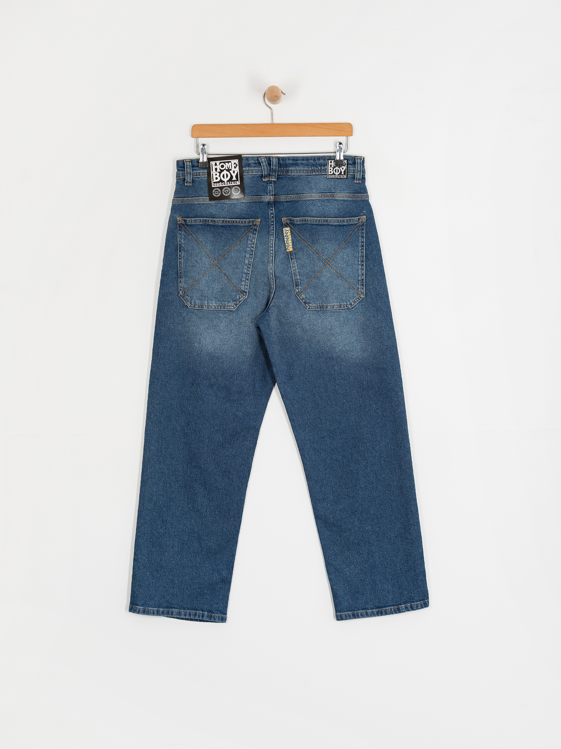 Nohavice Homeboy X Tra Baggy Wiskers Denim (vintage blue)
